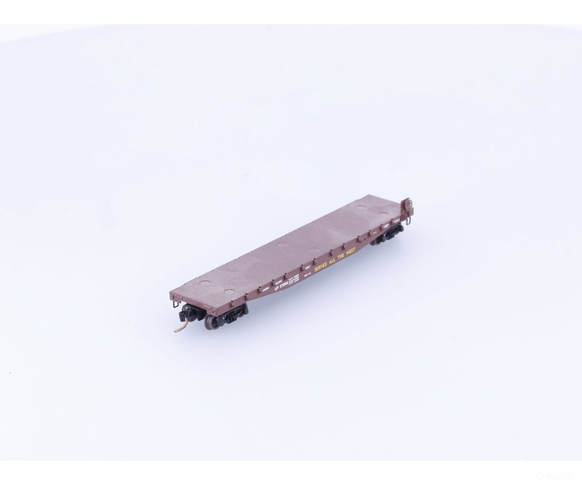 Micro Trains 45050 N 50’ Fishbelly Side Flatcar Union Pacific (UP) 57000 - Freight Cars