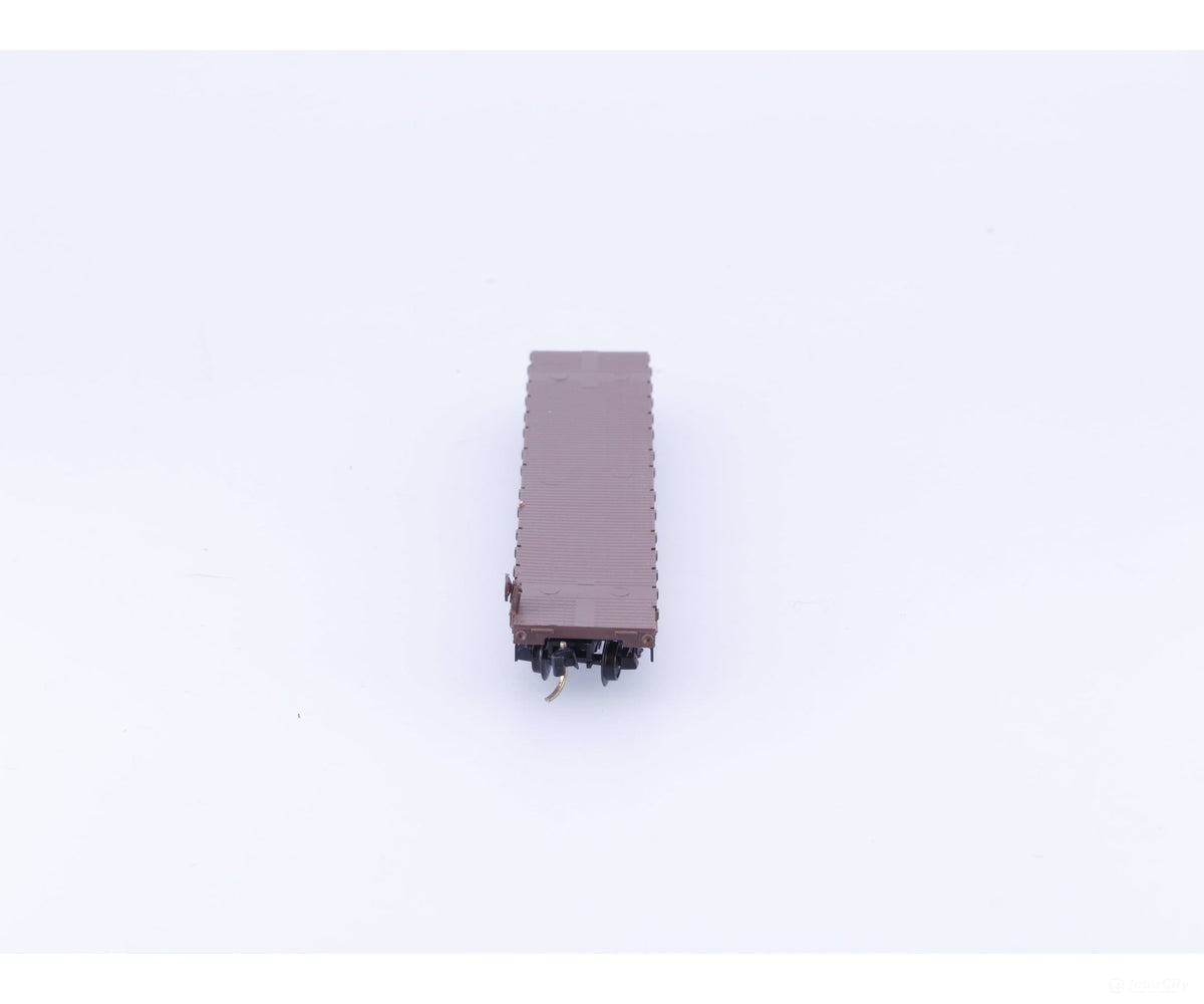 Micro Trains 45140 N 50’ Flat car Fishbelly Side w/Side Mount Brake Wheel Pennsylvania Railroad (PRR) 470182 - Freight