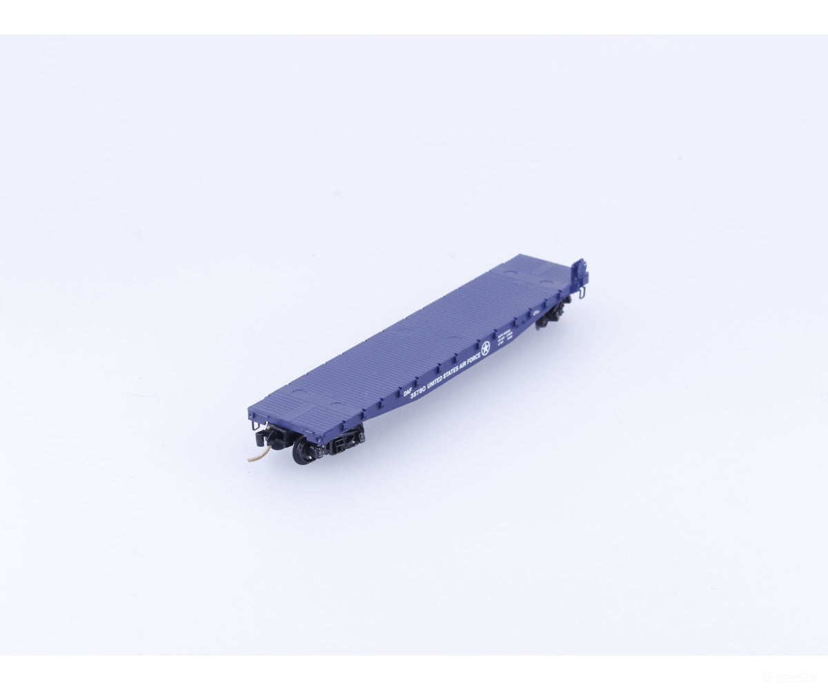 Micro Trains 45190 N 50’ Fishbelly Side Flat Car US Air Force (DAF) 35780 - Freight Cars