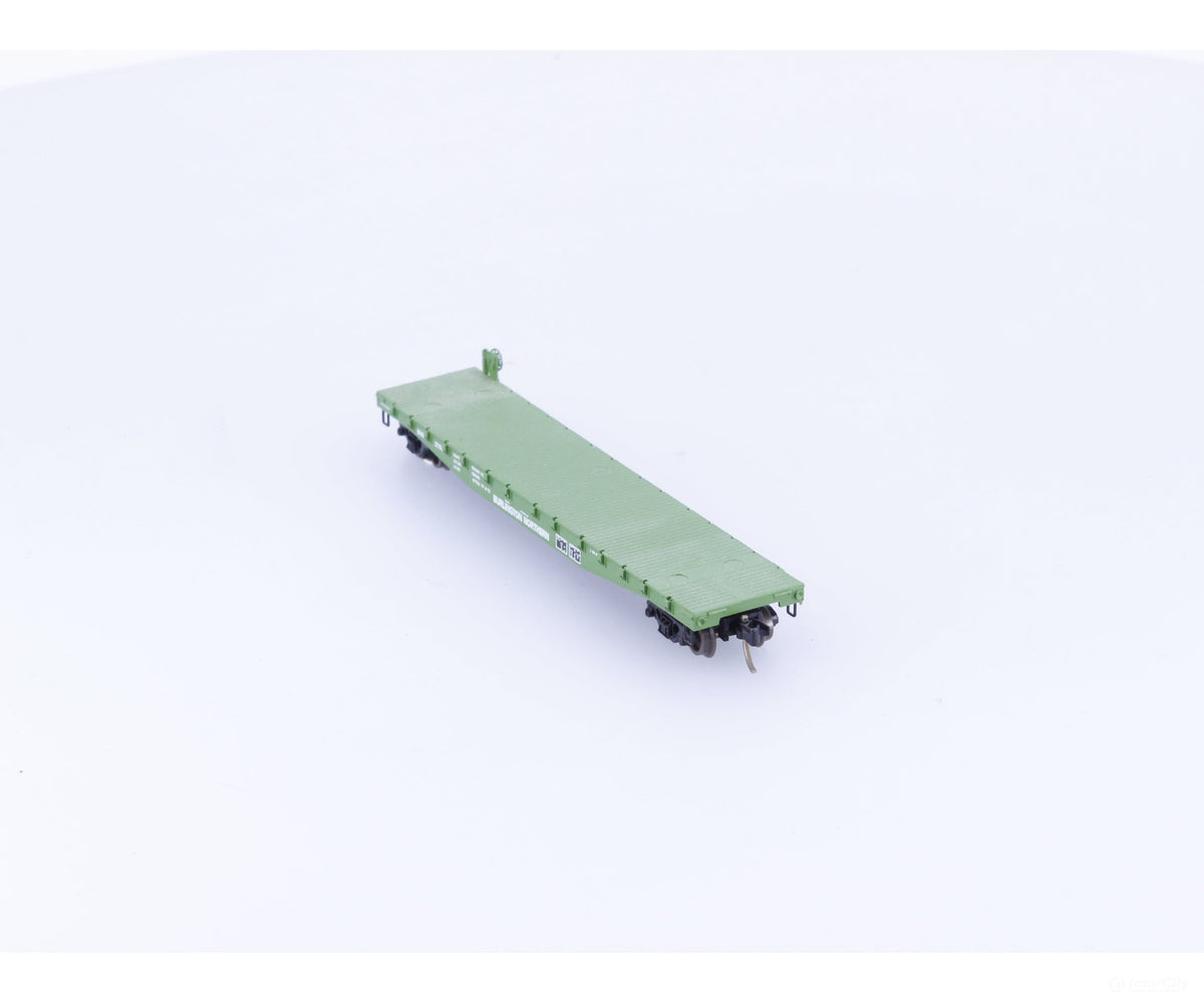 Micro Trains 45200 N 50’ Fishbelly Side Flatcar #2 Burlington Northern (BN) 612765 - Freight Cars