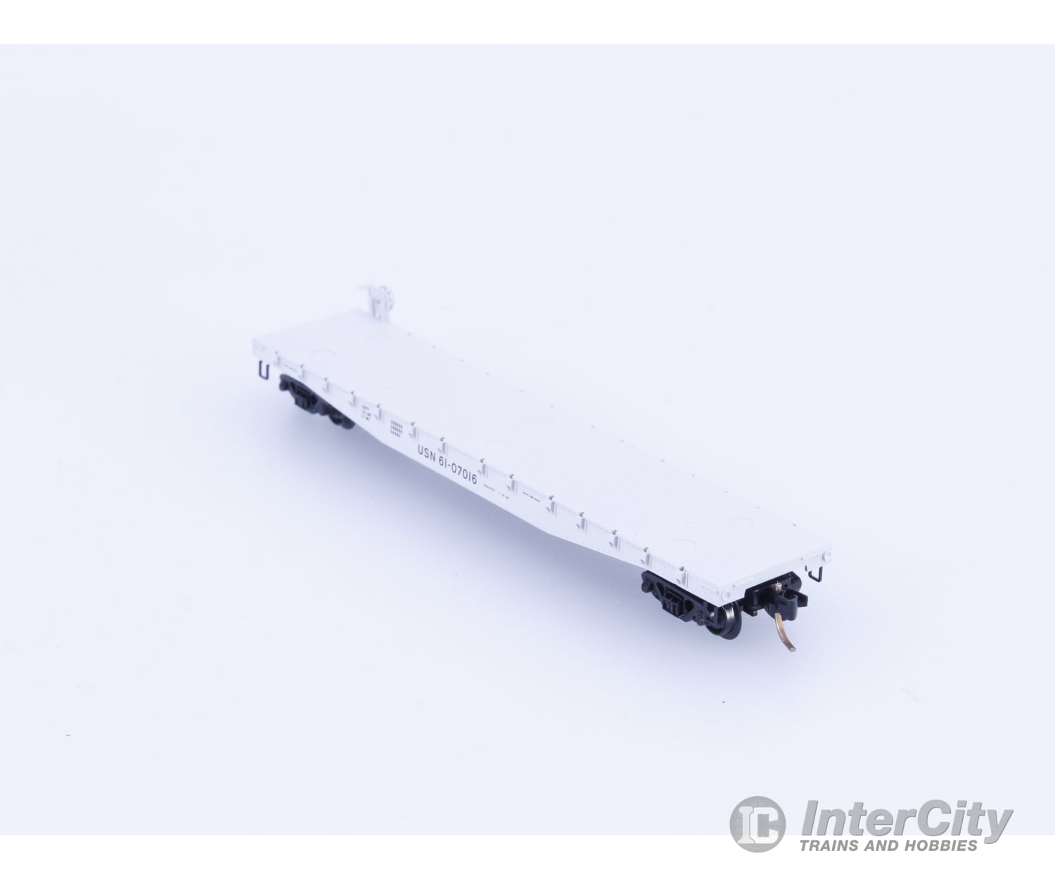 Micro Trains 45220 N 50’ Fishbelly Side with Side Mounted Brake Wheel United States Navy (USN) 61-07016 Freight Cars