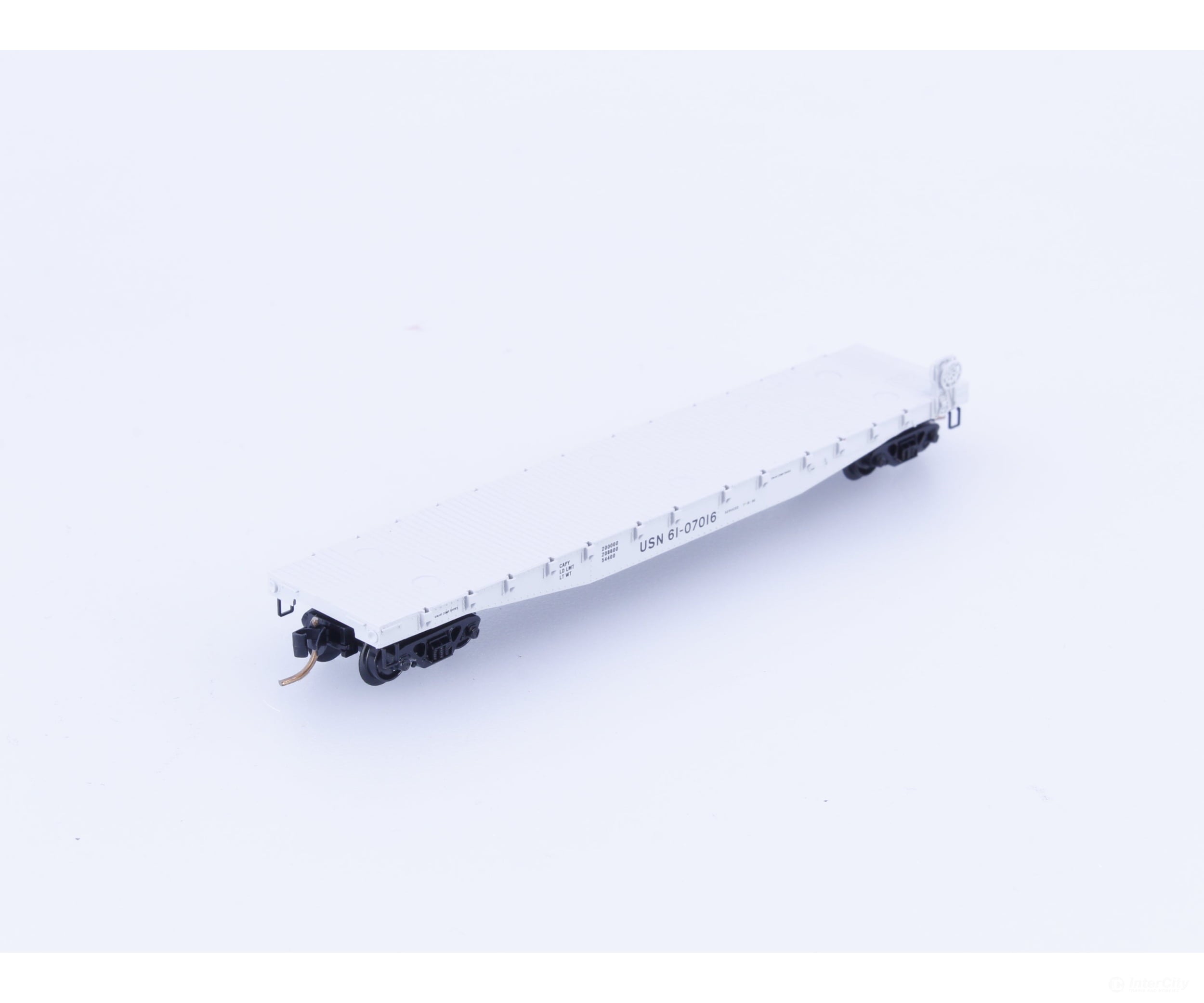 Micro Trains 45220 N 50’ Fishbelly Side with Side Mounted Brake Wheel United States Navy (USN) 61-07016 Freight Cars