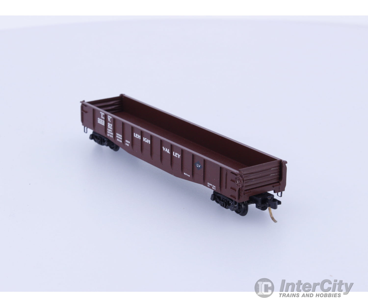 Micro Trains 46100 N Gondola 50’ Steel Lehigh Valley (LV) 33327 Freight Cars