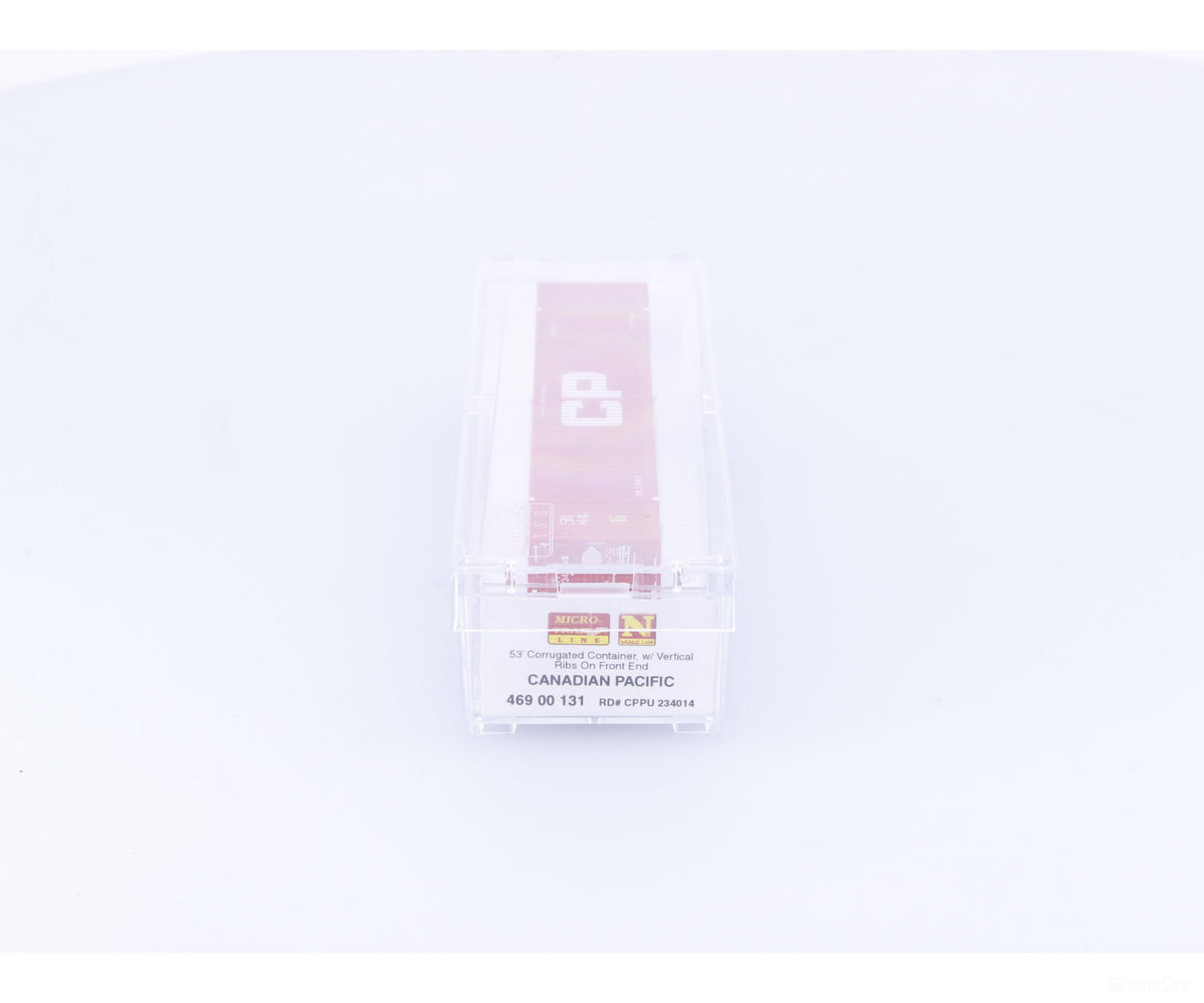 Micro Trains 46900131 N 53’ Corrugated Container (CPPU) #2 Canadian Pacific (CP) 234014 - Freight Cars