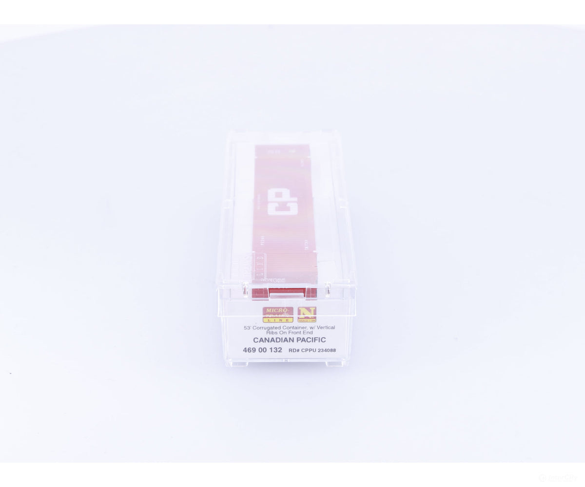 Micro Trains 46900132 N 53’ Corrugated Container (CPPU) #2 Canadian Pacific (CP) 234088 - Freight Cars