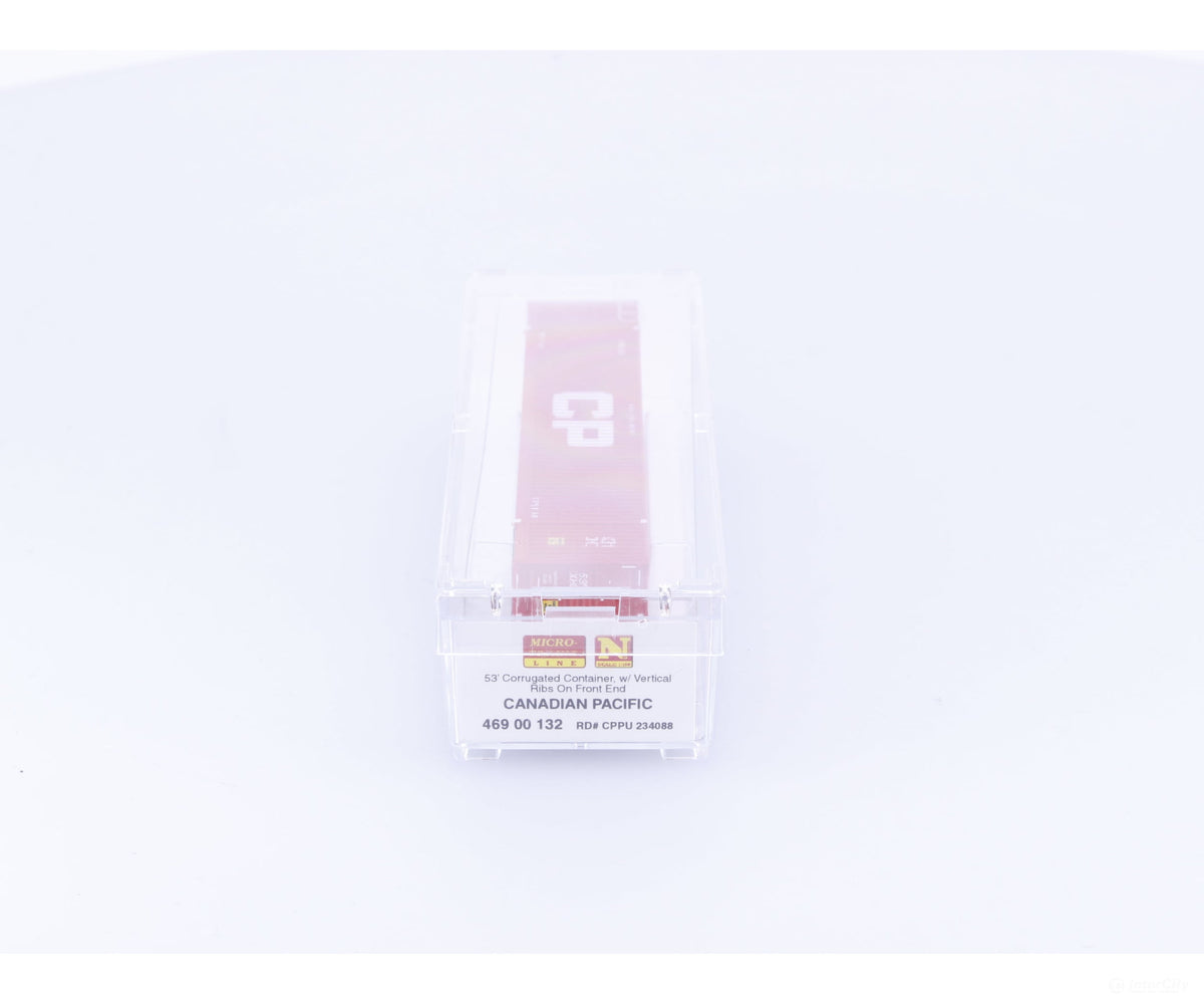 Micro Trains 46900132 N 53’ Corrugated Container (CPPU) Canadian Pacific (CP) 234088 - Freight Cars