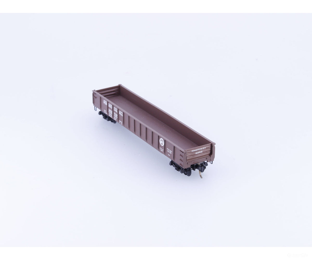 Micro Trains 48010 N 50’ Straight Side Gondola w/ Drop Ends Pennsylvania Railroad (PRR) 352719 - Freight Cars