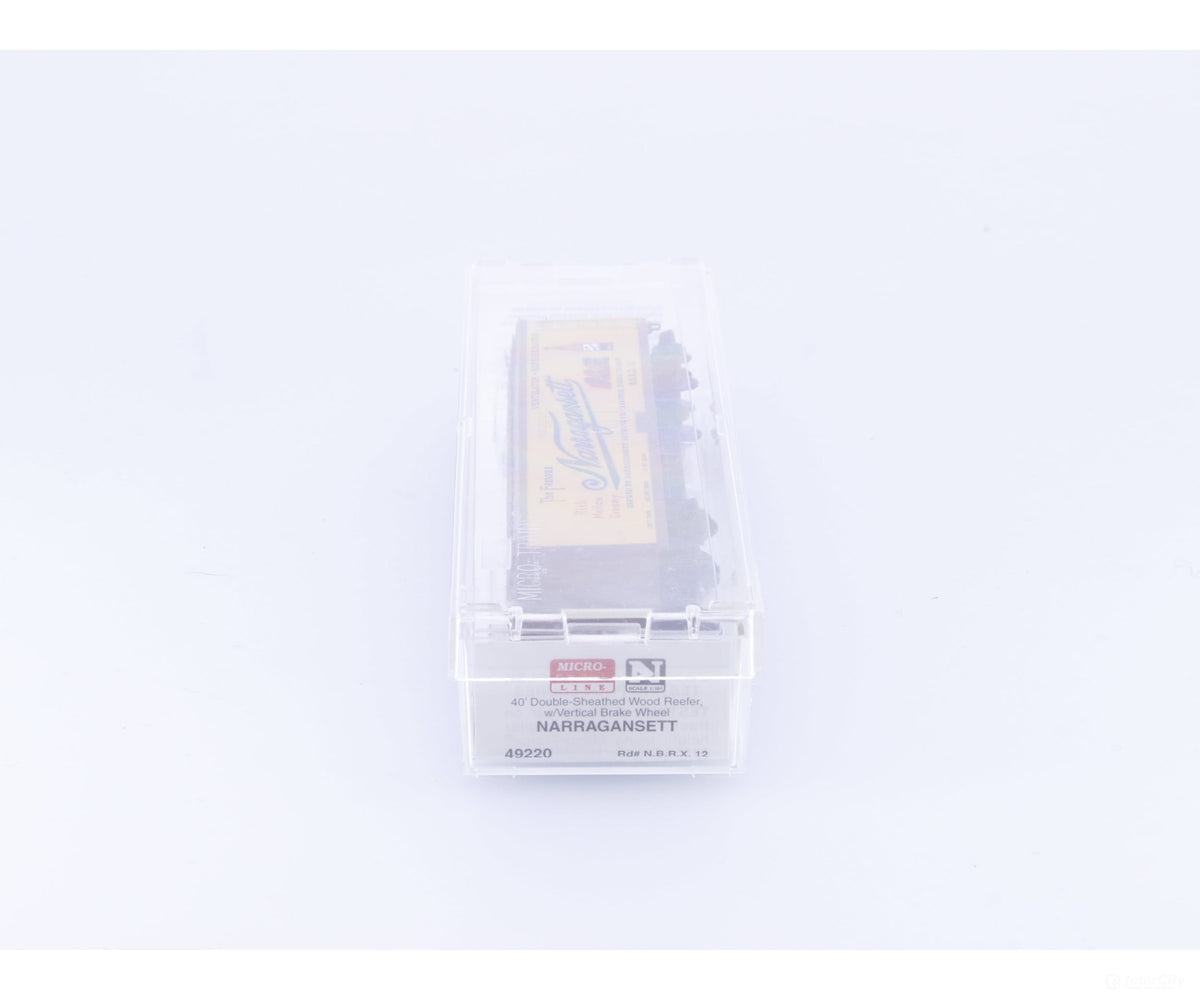Micro Trains 49220 N 40’ Wood Sheathed Box Car Narragansett (NBRX) 12 - Freight Cars