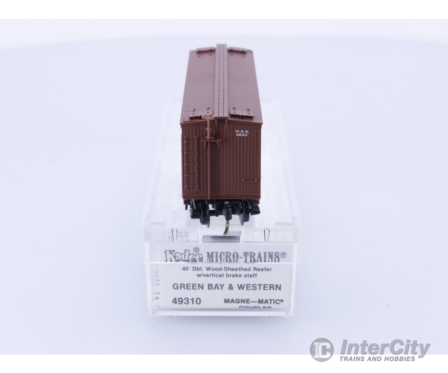 Micro Trains 49310 N Reefer Ice 40’ Wood Green Bay & Western W.R.X. 9243 Freight Cars