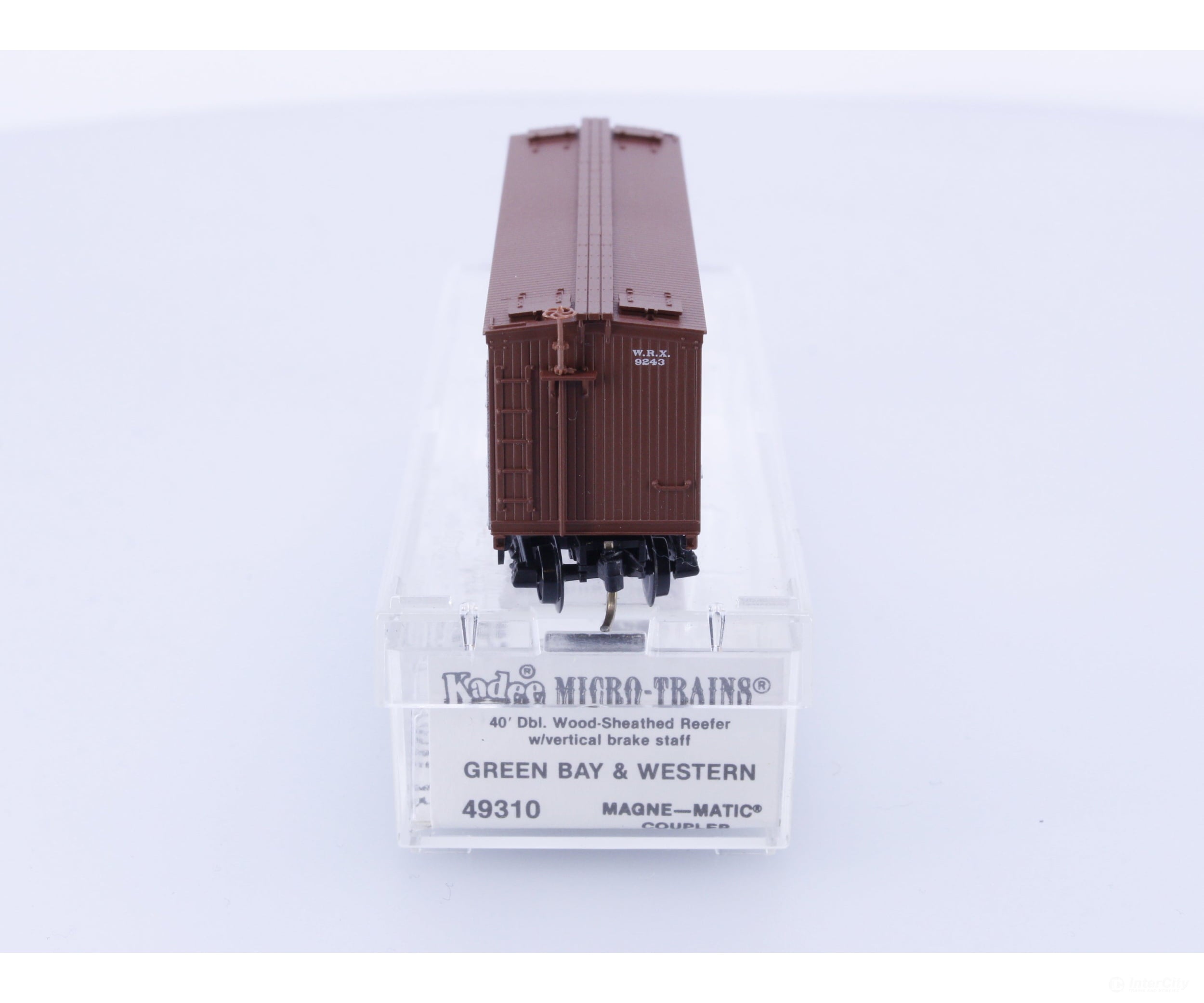 Micro Trains 49310 N Reefer Ice 40’ Wood Green Bay & Western W.R.X. 9243 Freight Cars