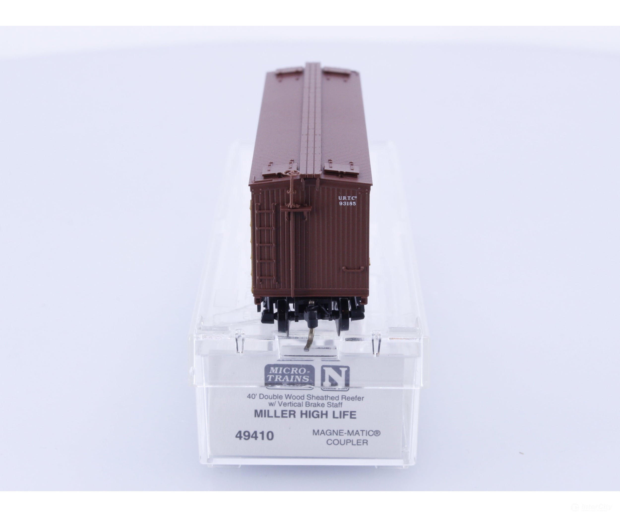 Micro Trains 49410 N Reefer Ice 40’ Wood Miller Brewing URTC 93185 (B) Freight Cars