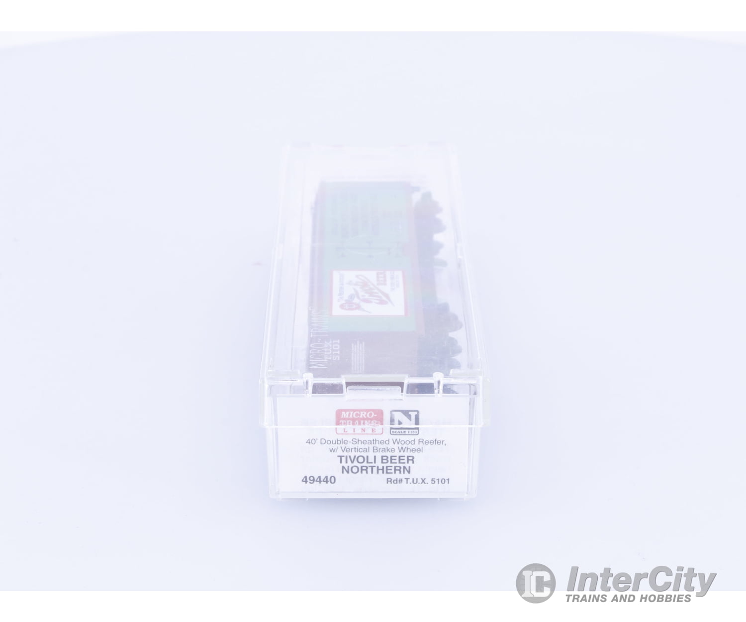 Micro Trains 49440 N 40’ Double Sheathed Wood Reefer Tivoli Beer (TUX) 5101 Freight Cars