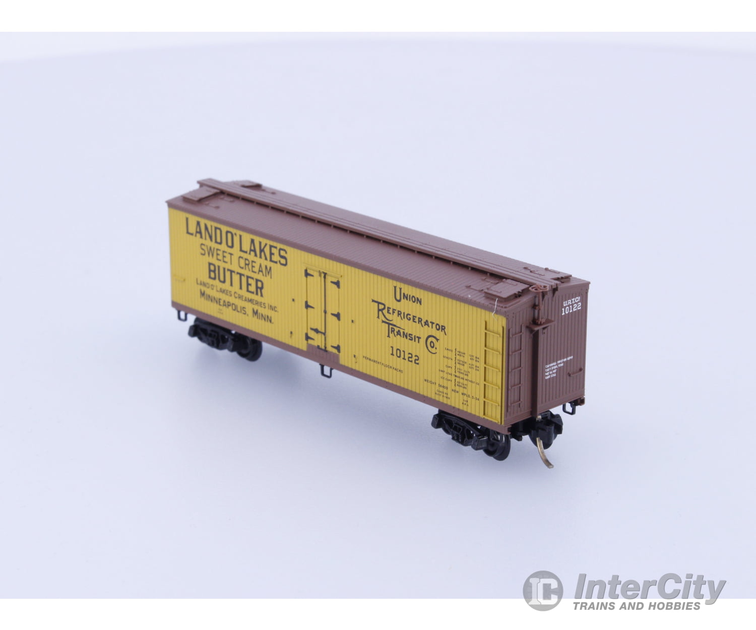 Micro Trains 49460 N Reefer Ice 40’ Wood Land O Lakes URTC 10122 Freight Cars