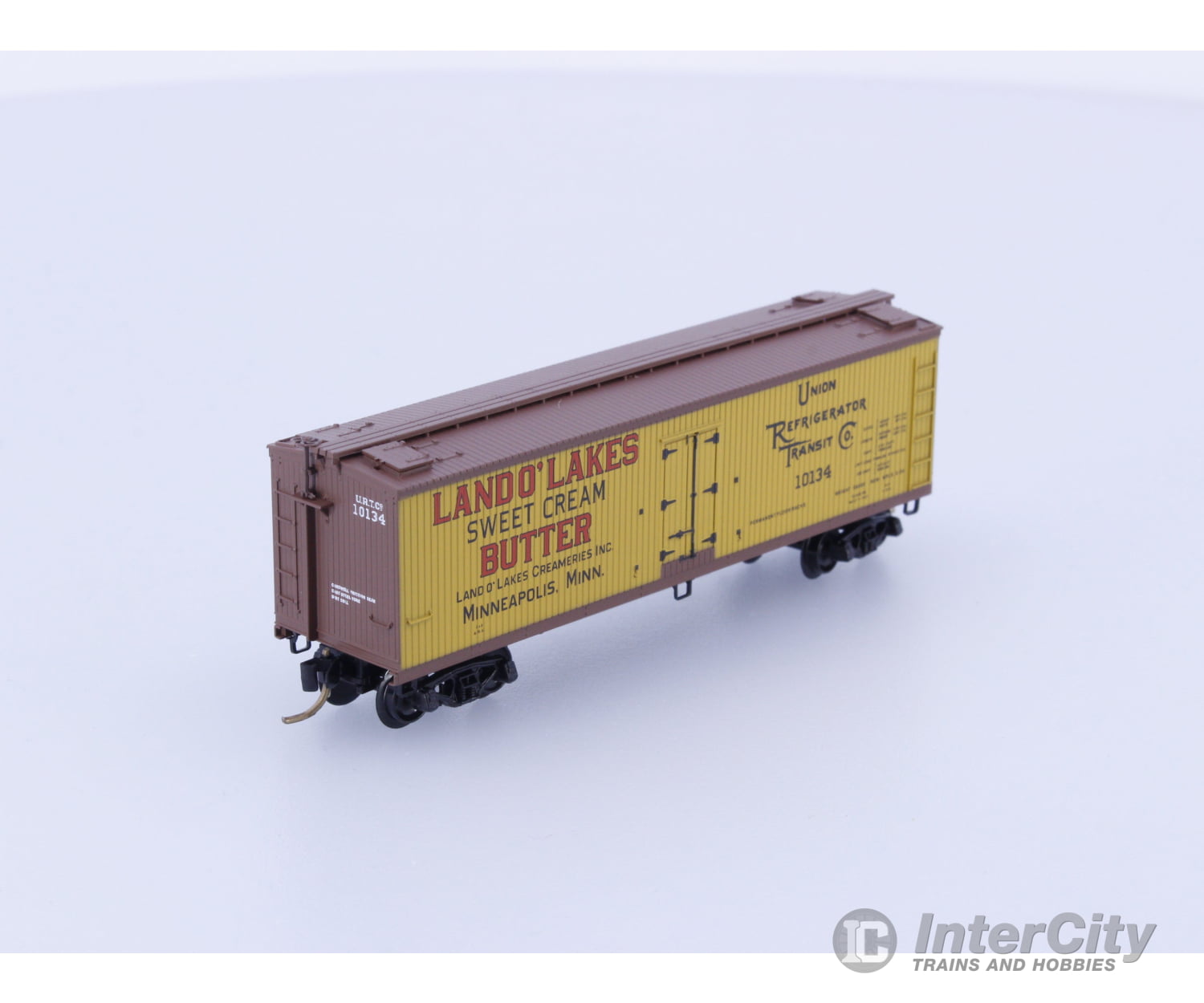 Micro Trains 49470 N Reefer Ice 40’ Wood Land O Lakes URTC 10134 Freight Cars