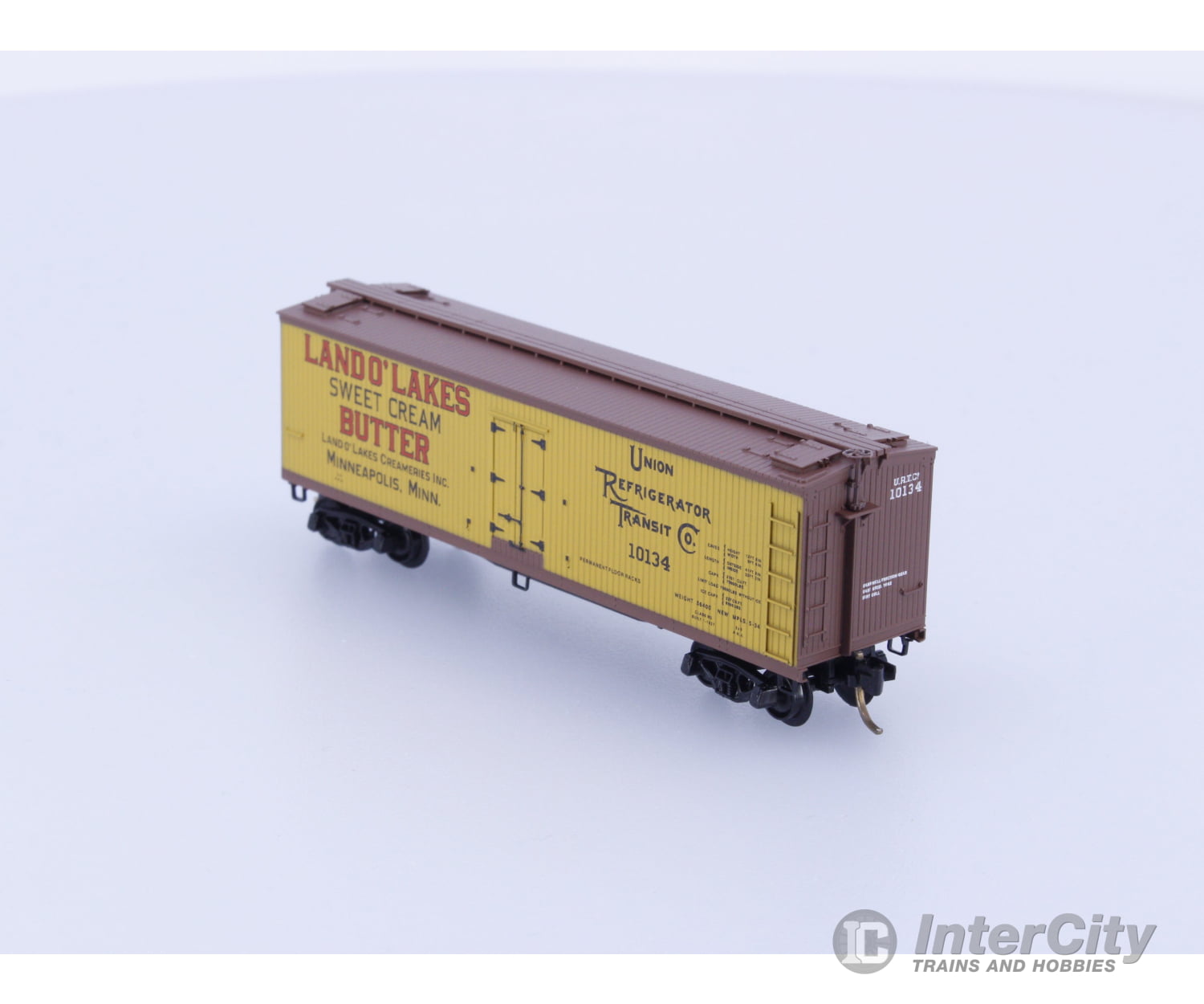 Micro Trains 49470 N Reefer Ice 40’ Wood Land O Lakes URTC 10134 Freight Cars