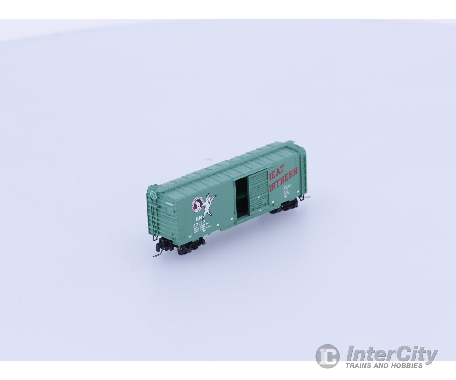 Micro Trains 500 00 441 Z 40’ Standard Box Car Single Door Great Northern (GN) 27107 (#2) Freight Cars
