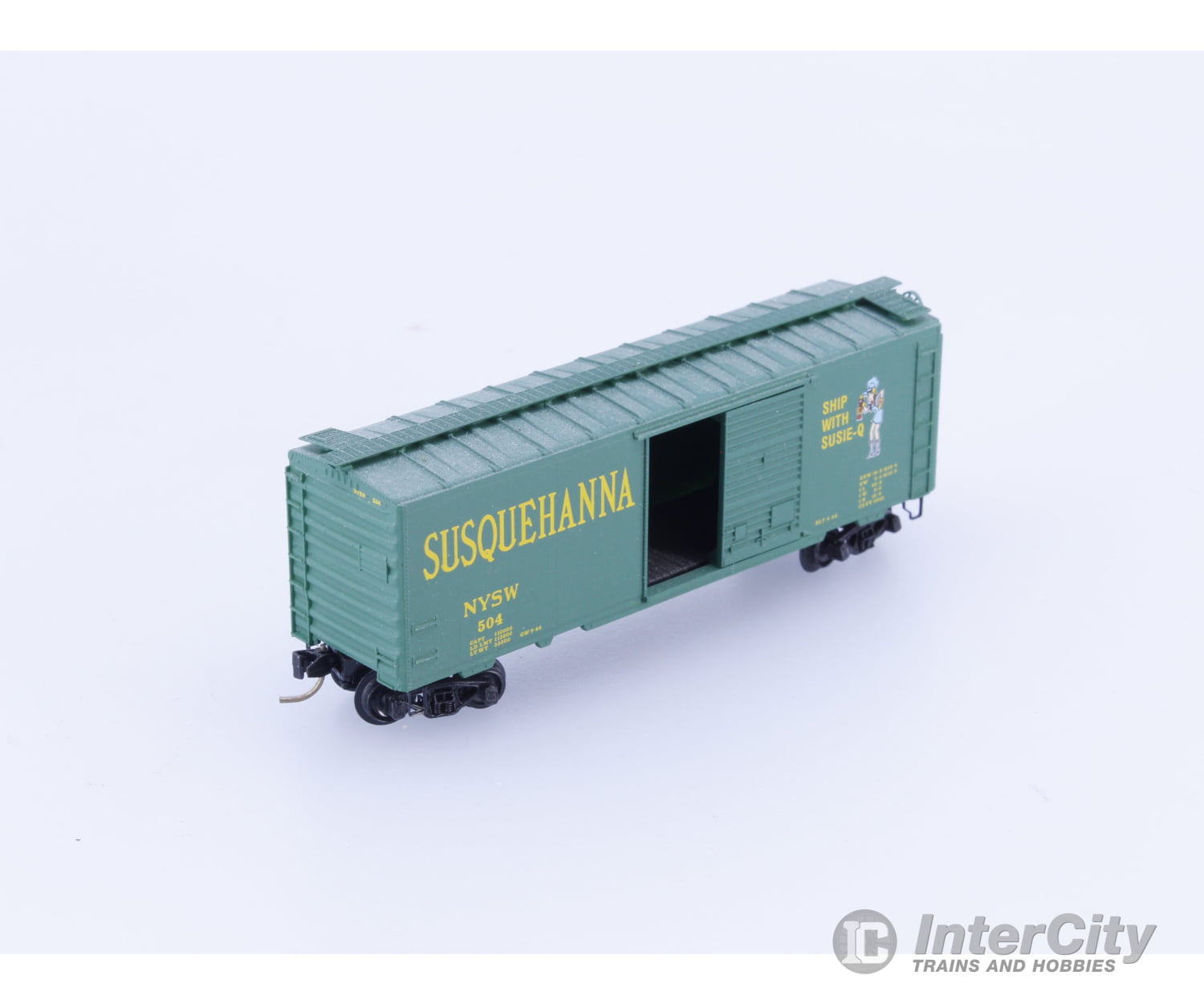Micro Trains 504 N 40’ Single Door Boxcar Susquehanna (NYSW) 504 Freight Cars