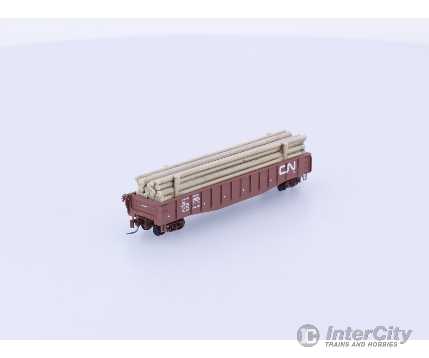 Micro Trains 522 00 140 N 50’ Gondola Fishbelly Sides Drop Ends w/load Canadian National (CN) 143722 Freight Cars