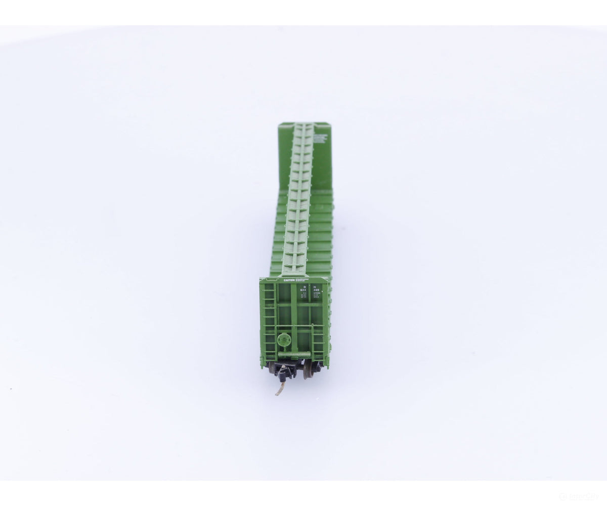 Micro Trains 53010 N 60’8’’ Thrall Centerbeam Flatcar #2 Burlington Northern (BN) 624469 - Freight Cars