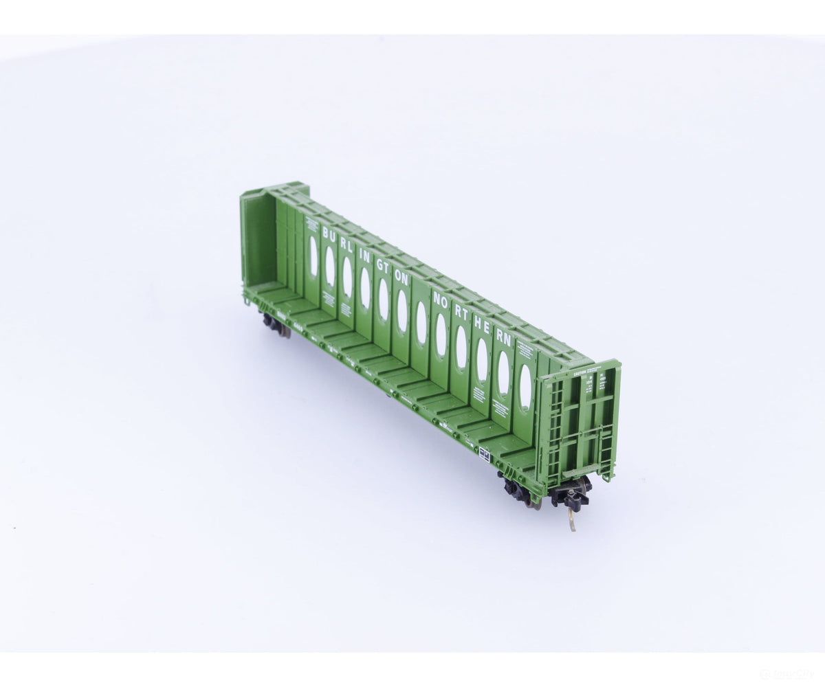 Micro Trains 53010 N 60’8’’ Thrall Centerbeam Flatcar #2 Burlington Northern (BN) 624469 - Freight Cars