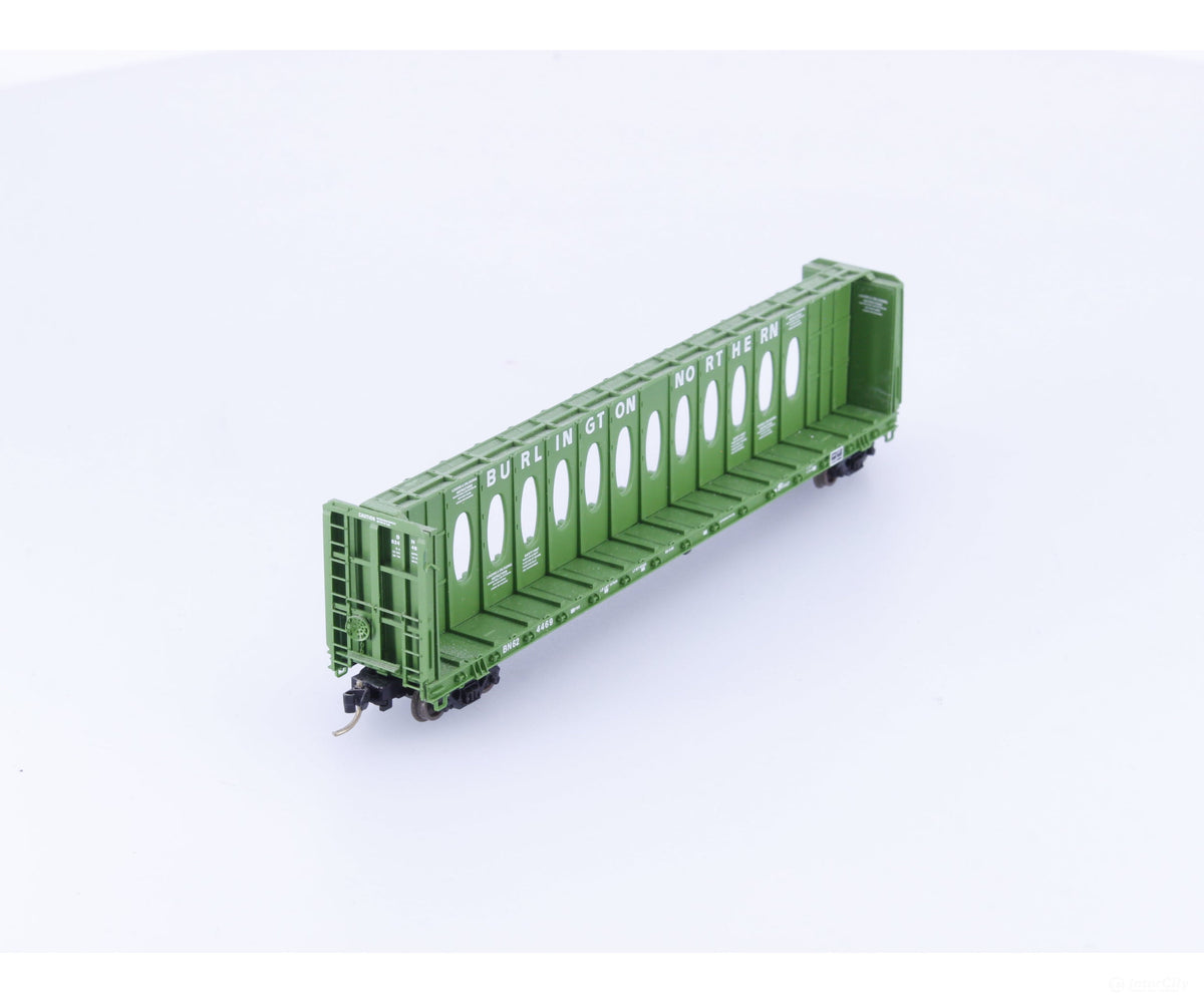 Micro Trains 53010 N 60’8’’ Thrall Centerbeam Flatcar Burlington Northern (BN) 624469 - Freight Cars