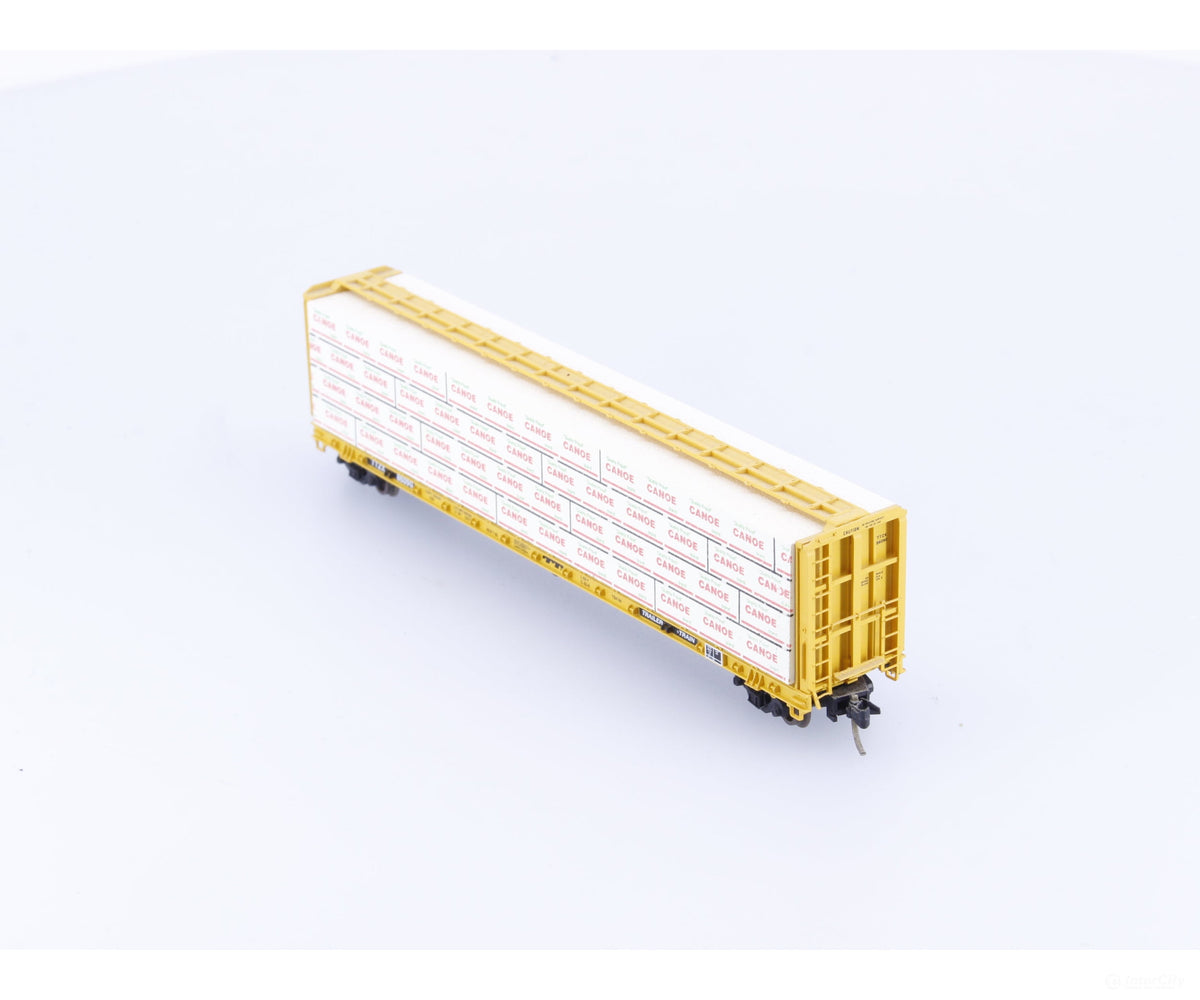 Micro Trains 53020 N 60’ 8’’ Centerbeam Flat Car W Lumber Load Trailer Train TTX Corp. (TTX) 86090 - Freight Cars