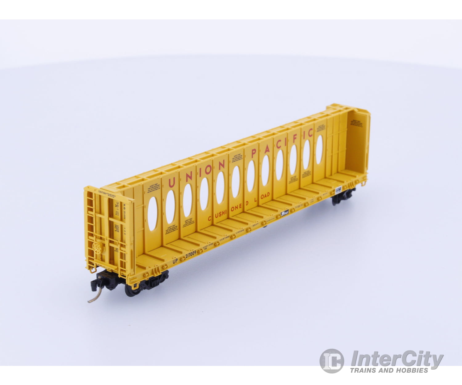 Micro Trains 53030 N 60’ 8’’ Centerbeam Bulkhead Flat Car Union Pacific (UP) 217009 Freight Cars