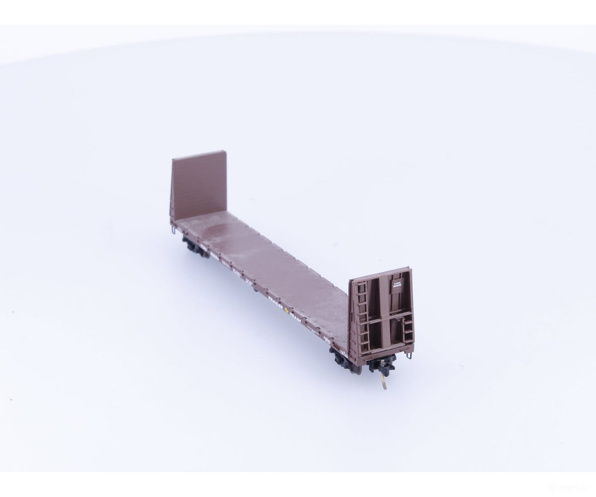 Micro Trains 54040 N 61’ 8’ Bulkhead Flat Car #1 Trailer Train TTX Corp. (TTX) 80280 - Freight Cars
