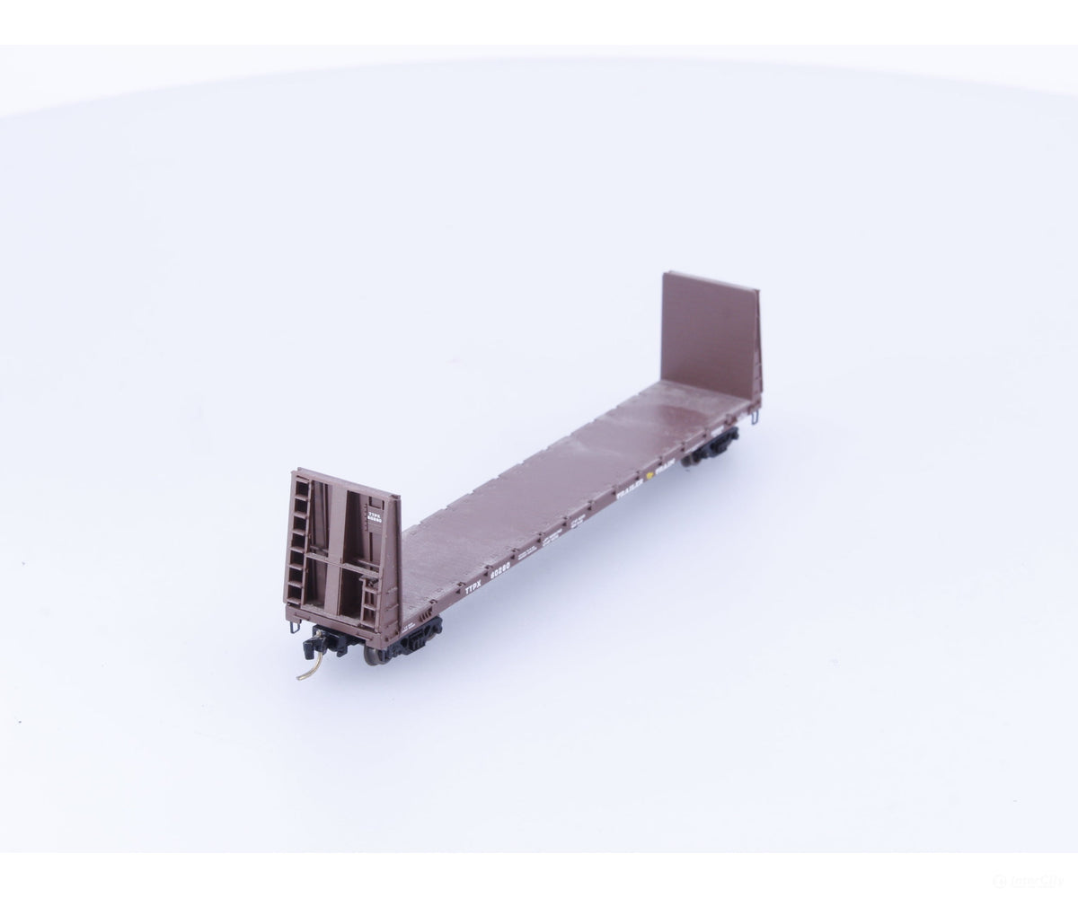 Micro Trains 54040 N 61’ 8’ Bulkhead Flat Car #1 Trailer Train TTX Corp. (TTX) 80280 - Freight Cars