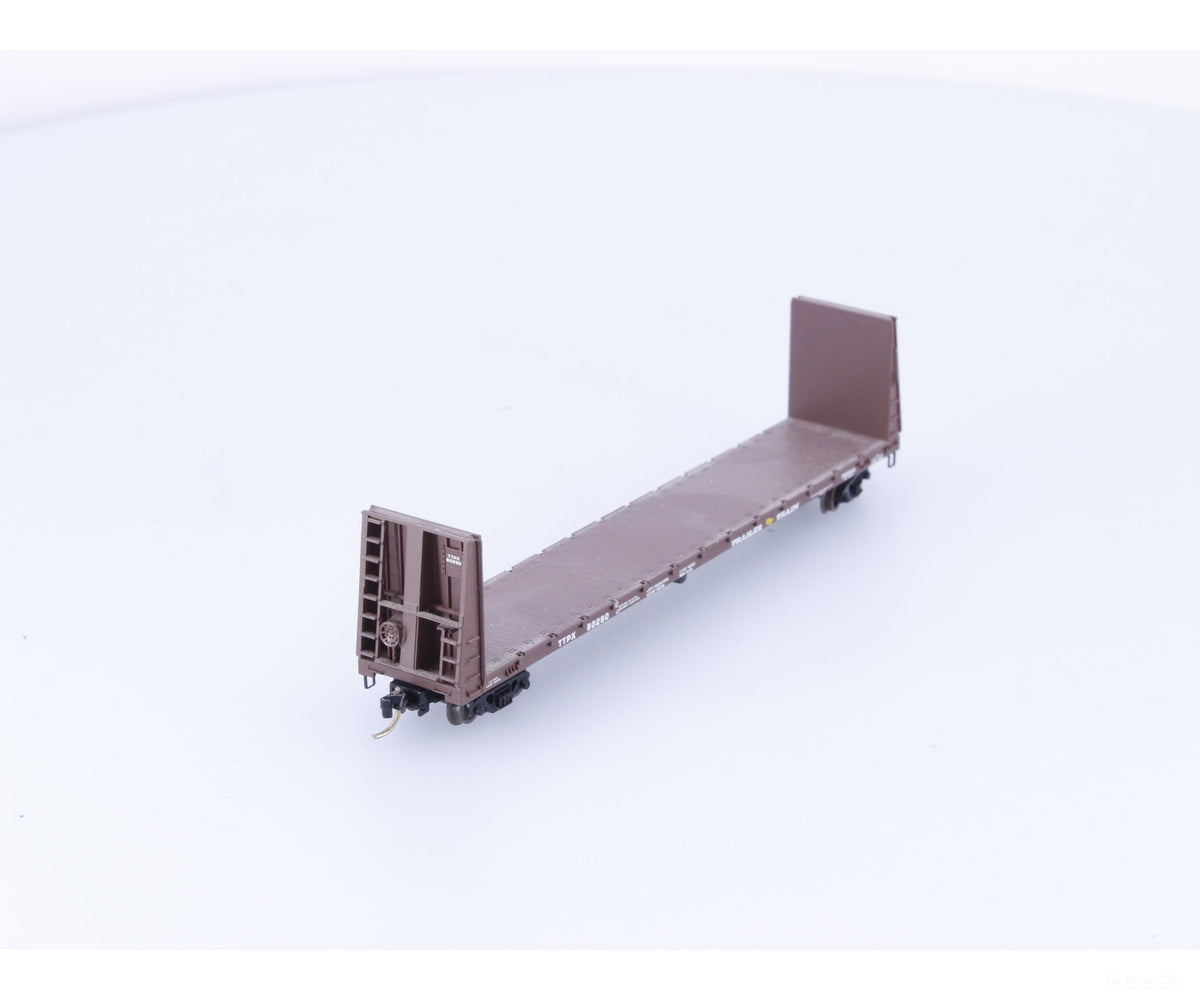 Micro Trains 54040 N 61’ 8’’ Bulkhead Flat Car #2 Trailer Train TTX Corp. (TTX) 80280 - Freight Cars
