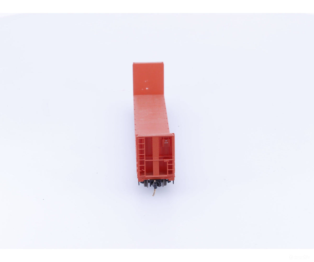 Micro Trains 54070 N 61’ 8’’ Bulkhead Flat Car Canadian Pacific (CP) 317137 (#1) - Freight Cars