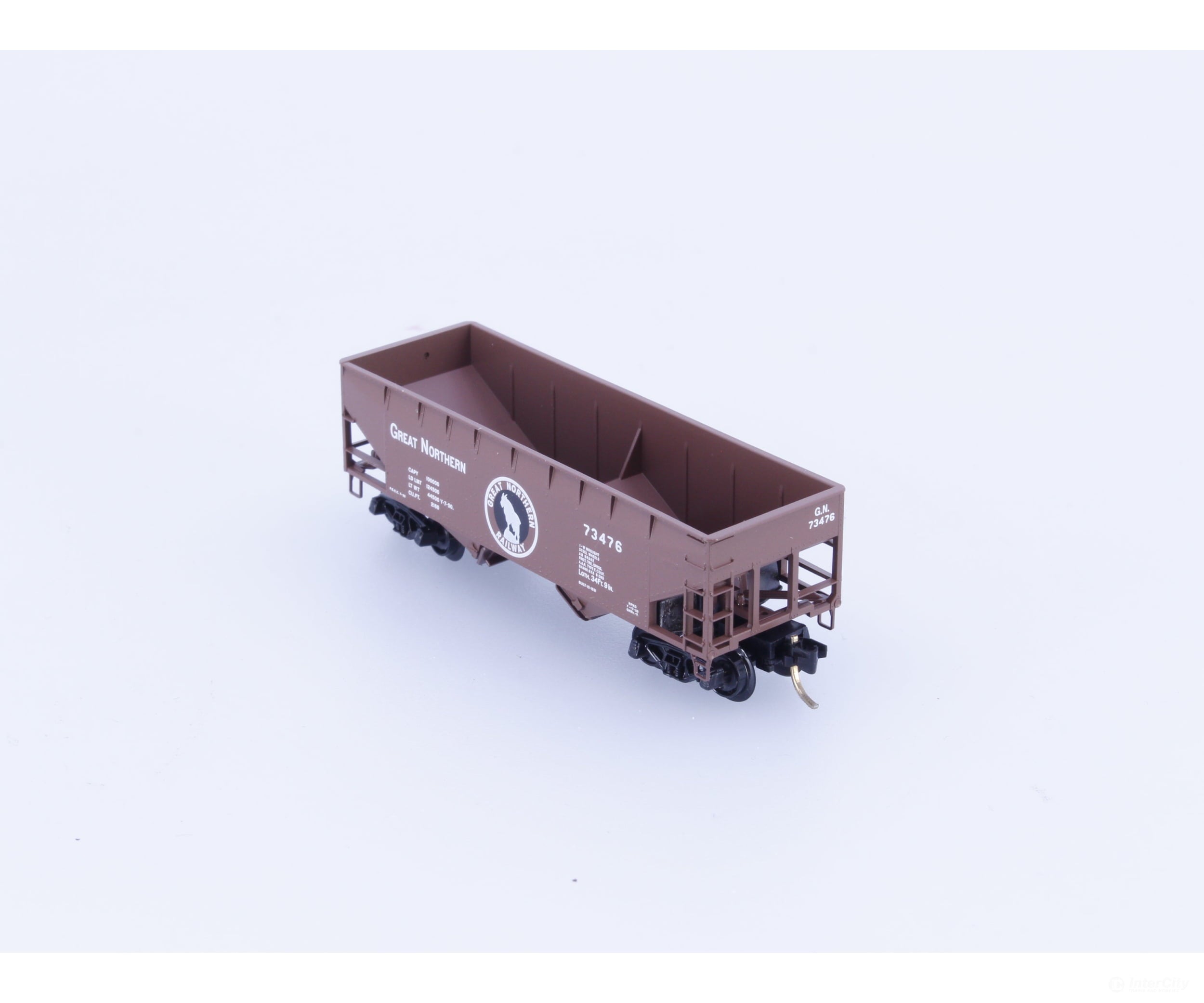 Micro Trains 55060 N 33’ 2 Bay Offset Side Hopper Great Northern (GN) 73476 Freight Cars