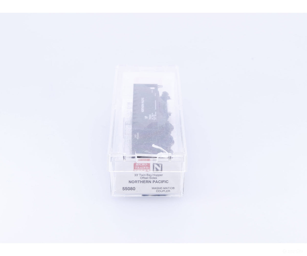 Micro Trains 55080 N 2 Bay 33’ Open Hopper Offset Sides #2 Northern Pacific (NP) 70224 - Freight Cars