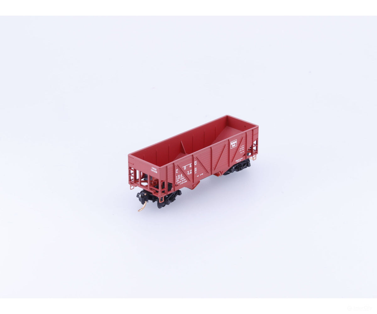 Micro Trains 57020 N 2 Bay 33’ Open Hopper Composite Sides Chicago Burlington and Quincy Railroad (CBQ) 194328
