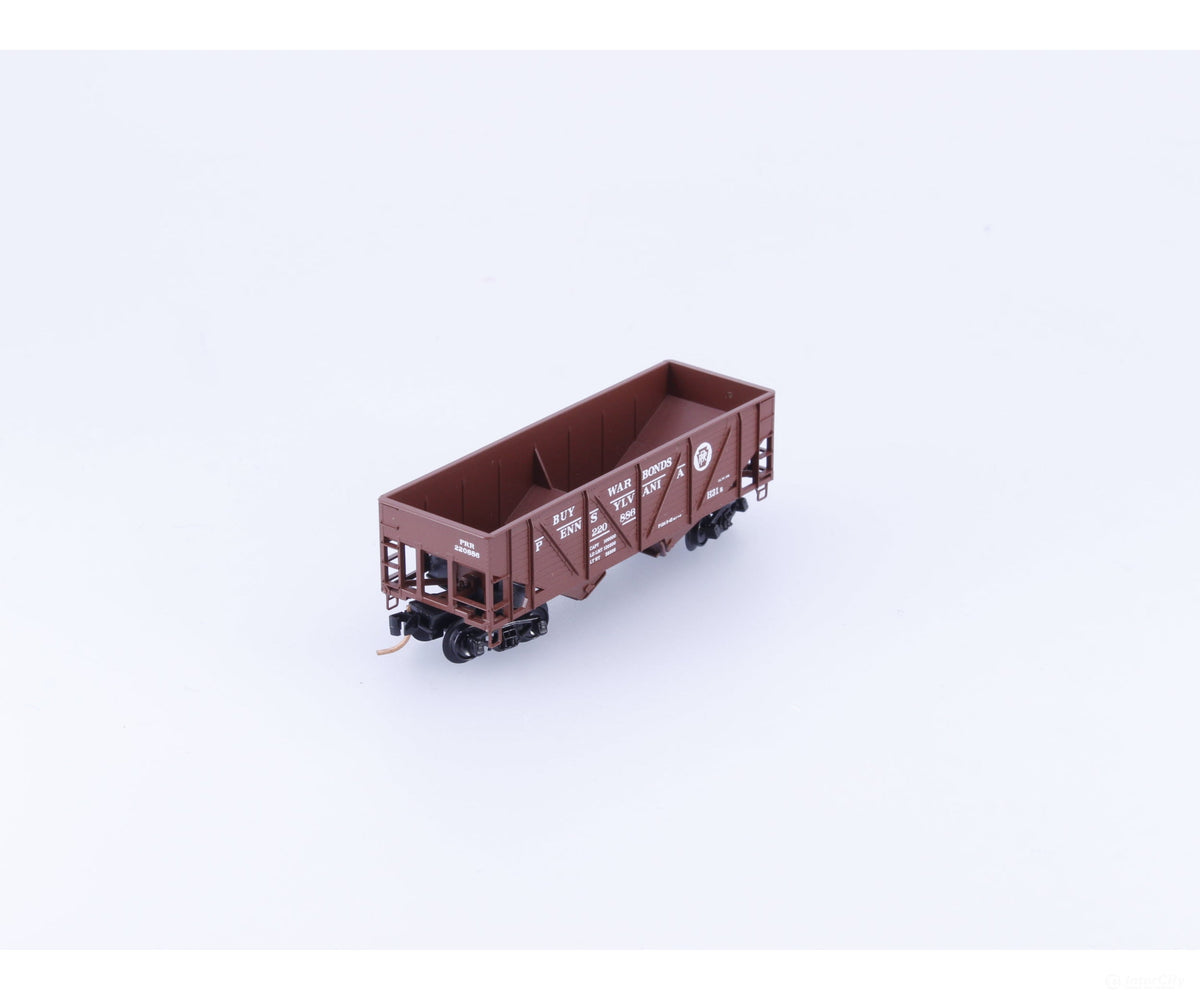 Micro Trains 57100 N 2-Bay Composite Open Hopper Buy War Bonds #1 Pennsylvania Railroad (PRR) 220886 - Freight Cars