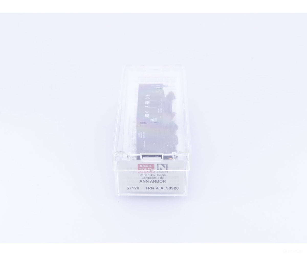 Micro Trains 57120 N 2-Bay 33’ Composite Open Hopper Ann Arbor (AA) 30920 - Freight Cars