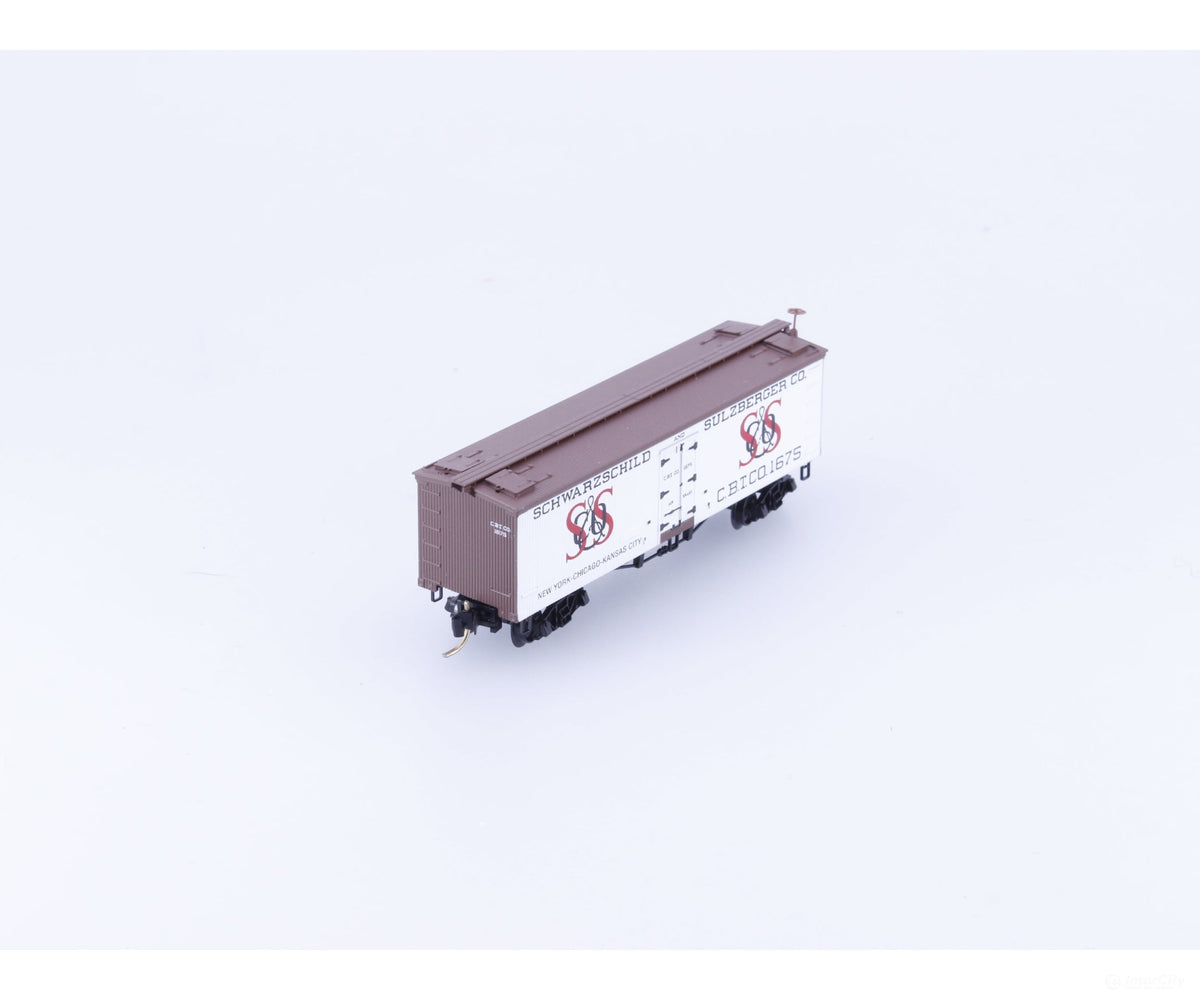 Micro Trains 58020 N 36’ Wood Sheathed Reefer S&S Co. (CBTCO) 1675 - Freight Cars