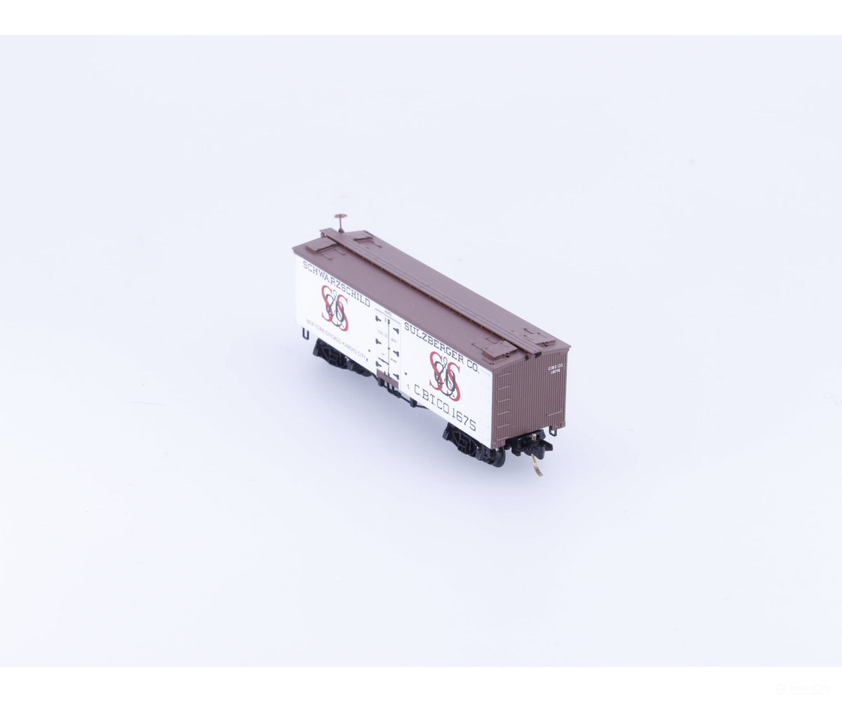 Micro Trains 58020 N 36’ Wood Sheathed Reefer S&S Co. (CBTCO) 1675 - Freight Cars