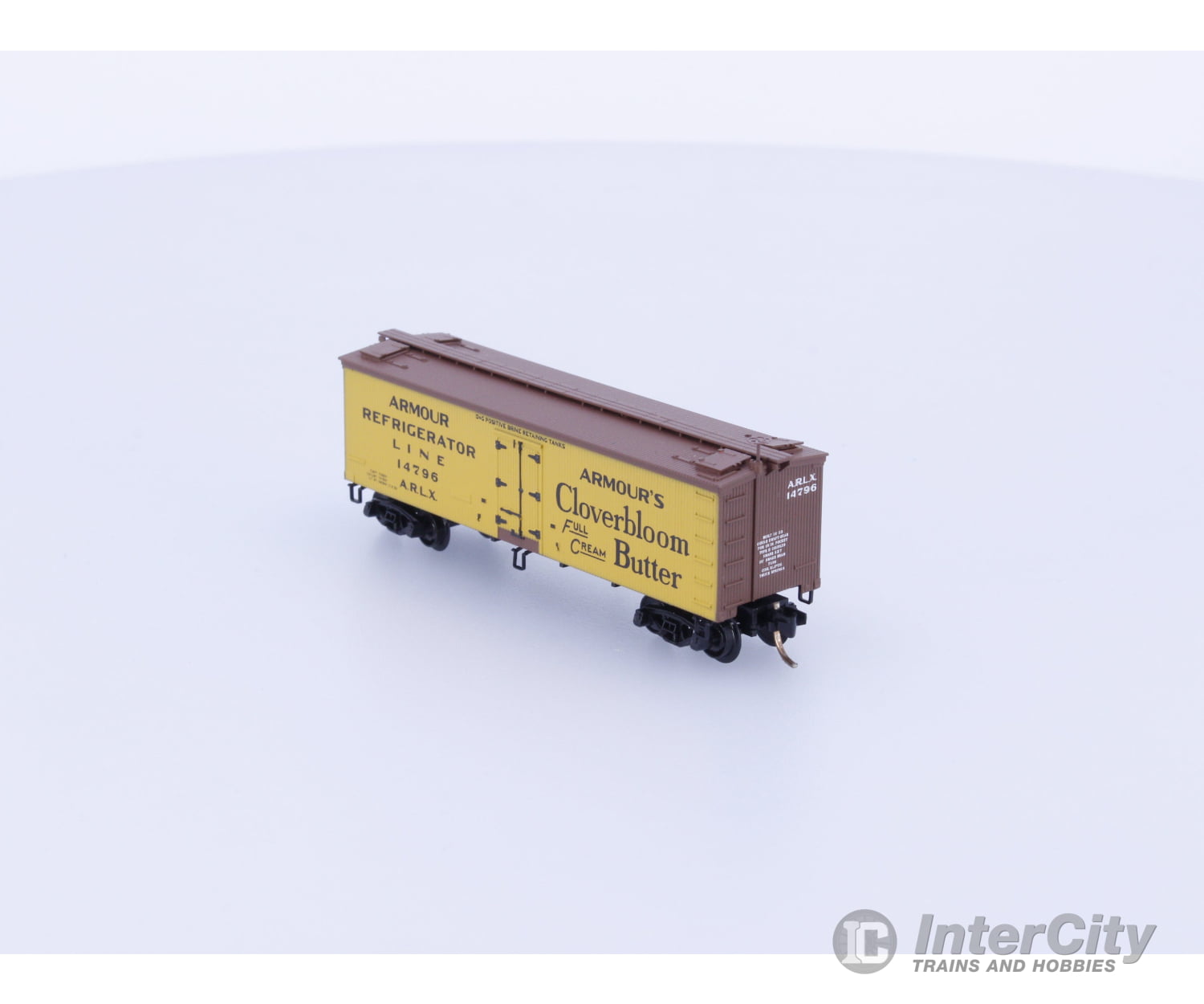 Micro Trains 58550 N 36’ Wood Sheathed Ice Reefer Armour Refrigerator Line 14796 Freight Cars