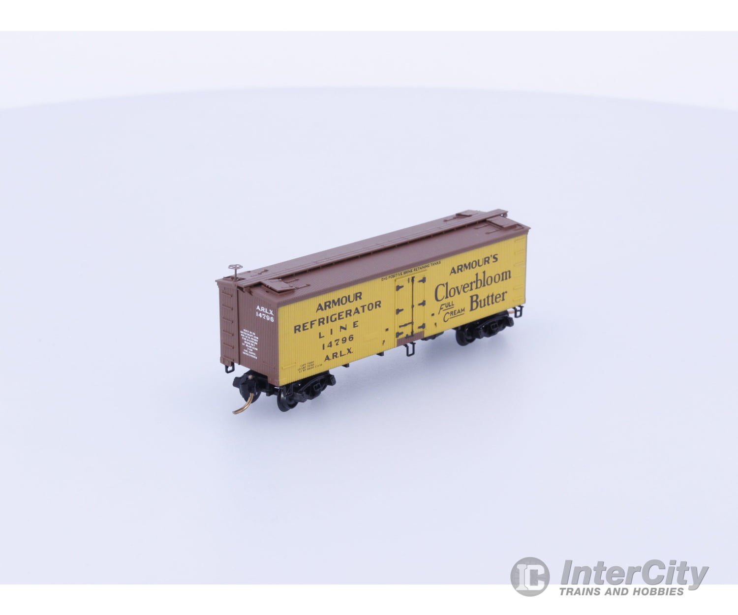 Micro Trains 58550 N 36’ Wood Sheathed Ice Reefer Armour Refrigerator Line 14796 Freight Cars