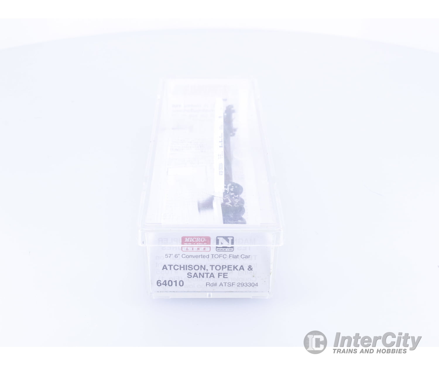 Micro Trains 64010 N 57’6’’ Converted TOFC Flatcar Atchison Topeka and Santa Fe (ATSF) 293304 Freight Cars