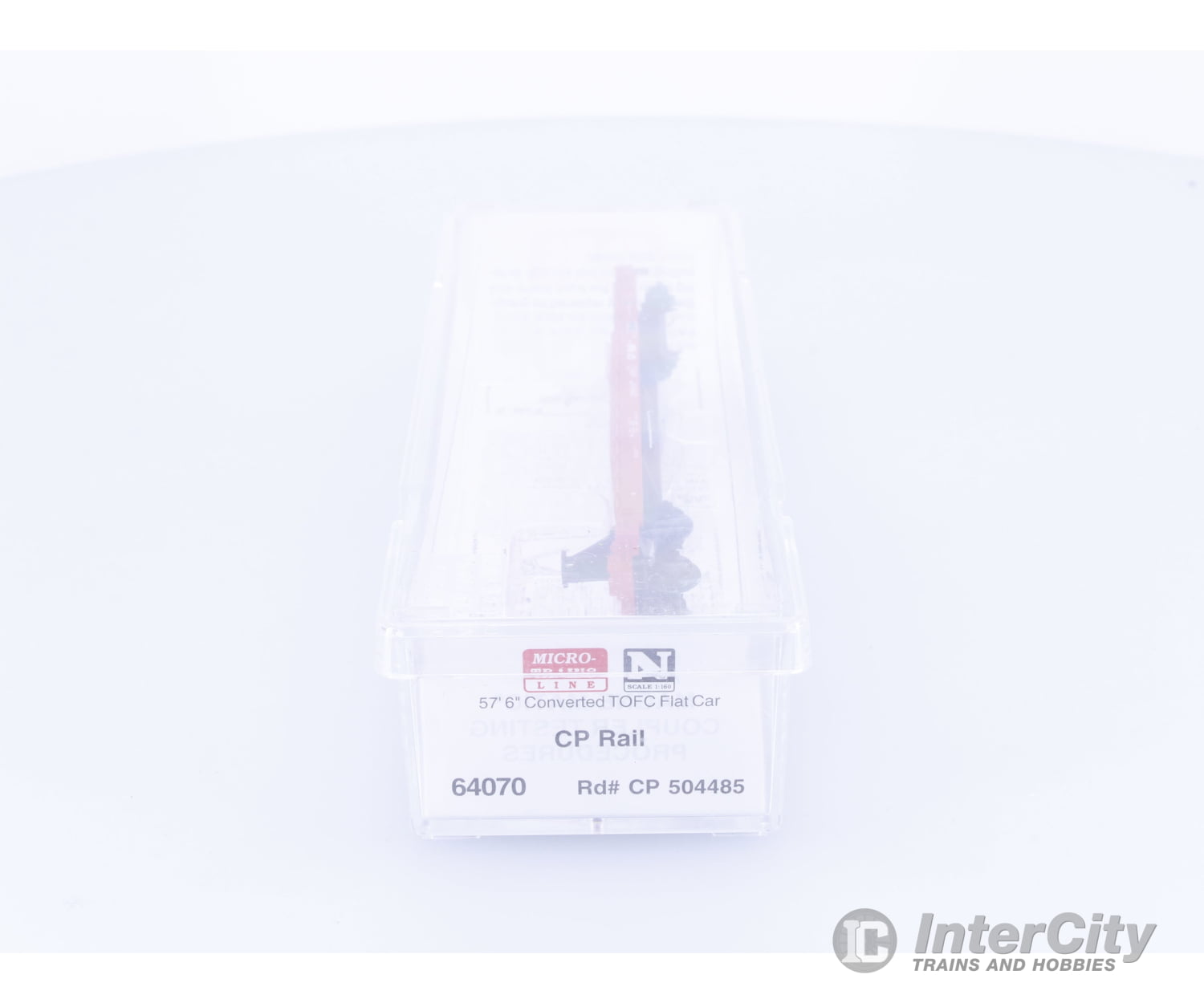 Micro Trains 64070 N 57’6’’ Converted TOFC Flatcar Canadian Pacific (CP) 504485 Freight Cars