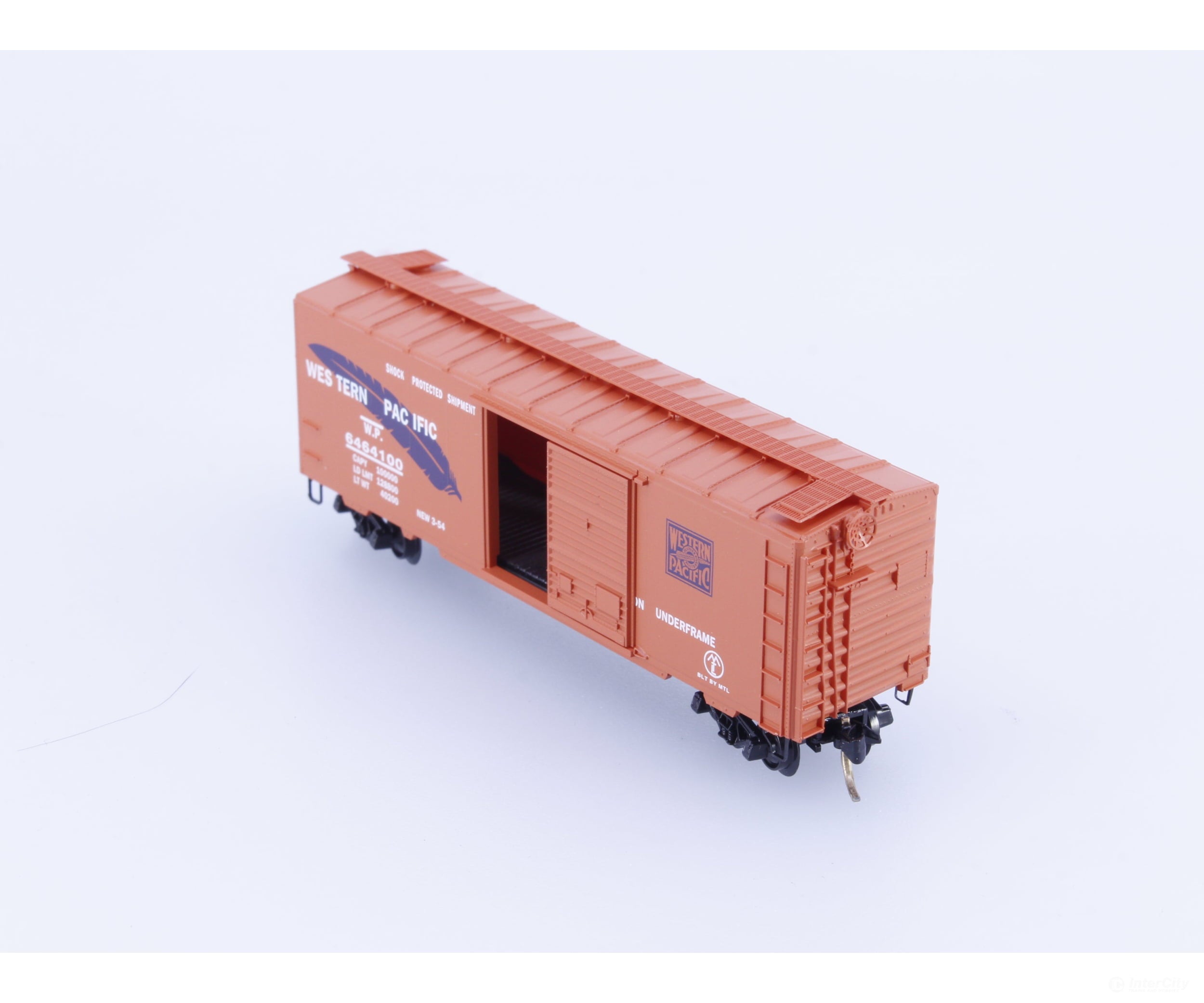 Micro Trains 6464-100 N 40’ Single Door Boxcar 6464 Collectors Series Western Pacific (WP) 6464100 Freight Cars