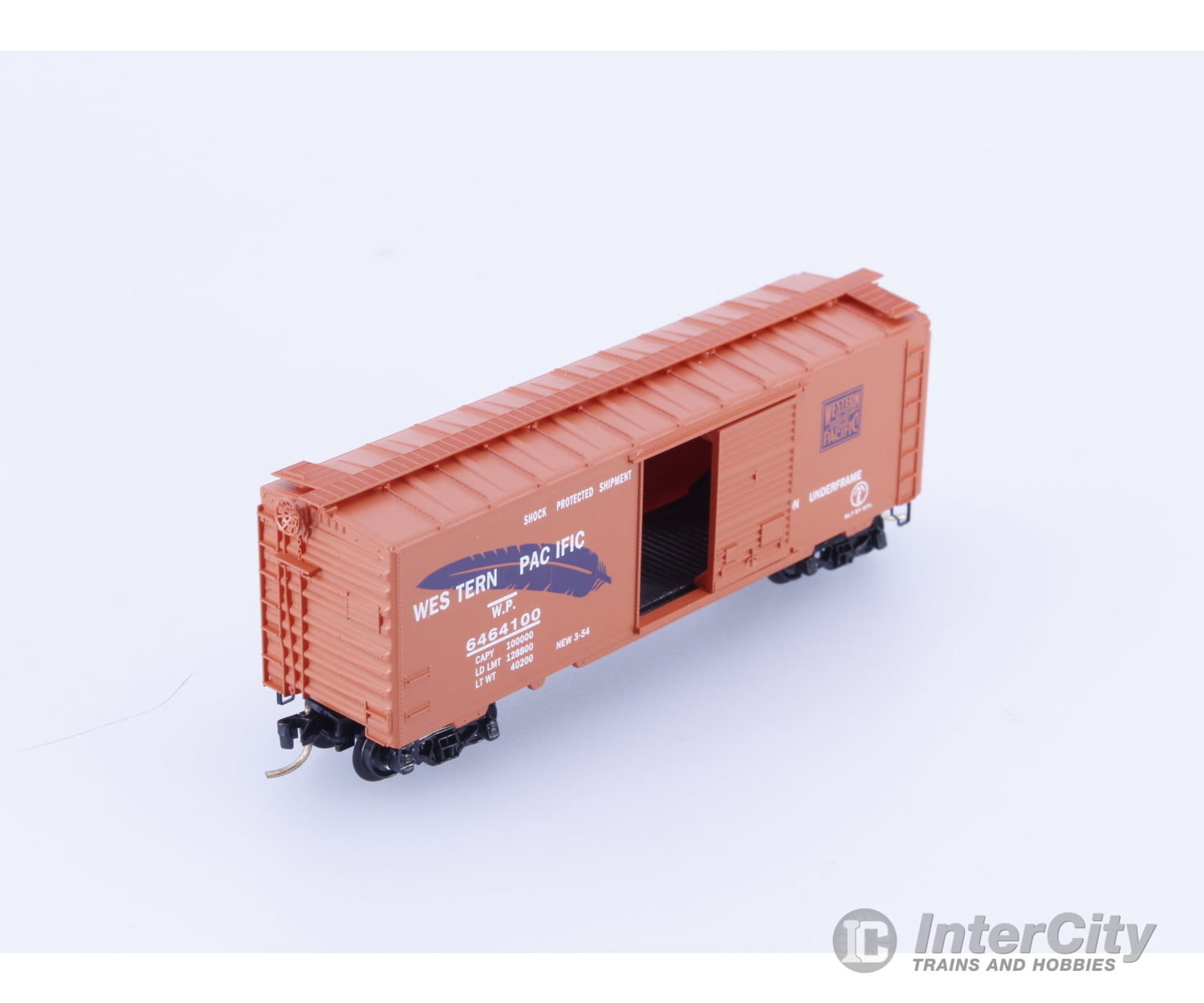 Micro Trains 6464-100 N 40’ Single Door Boxcar 6464 Collectors Series Western Pacific (WP) 6464100 Freight Cars