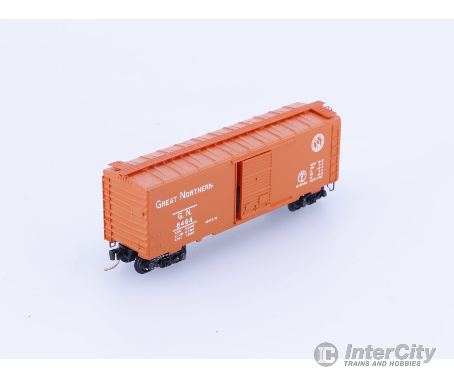 Micro Trains 6464-25 N 40’ Single Door Boxcar 6464 Collectors Series Great Northern (GN) 6464 Freight Cars