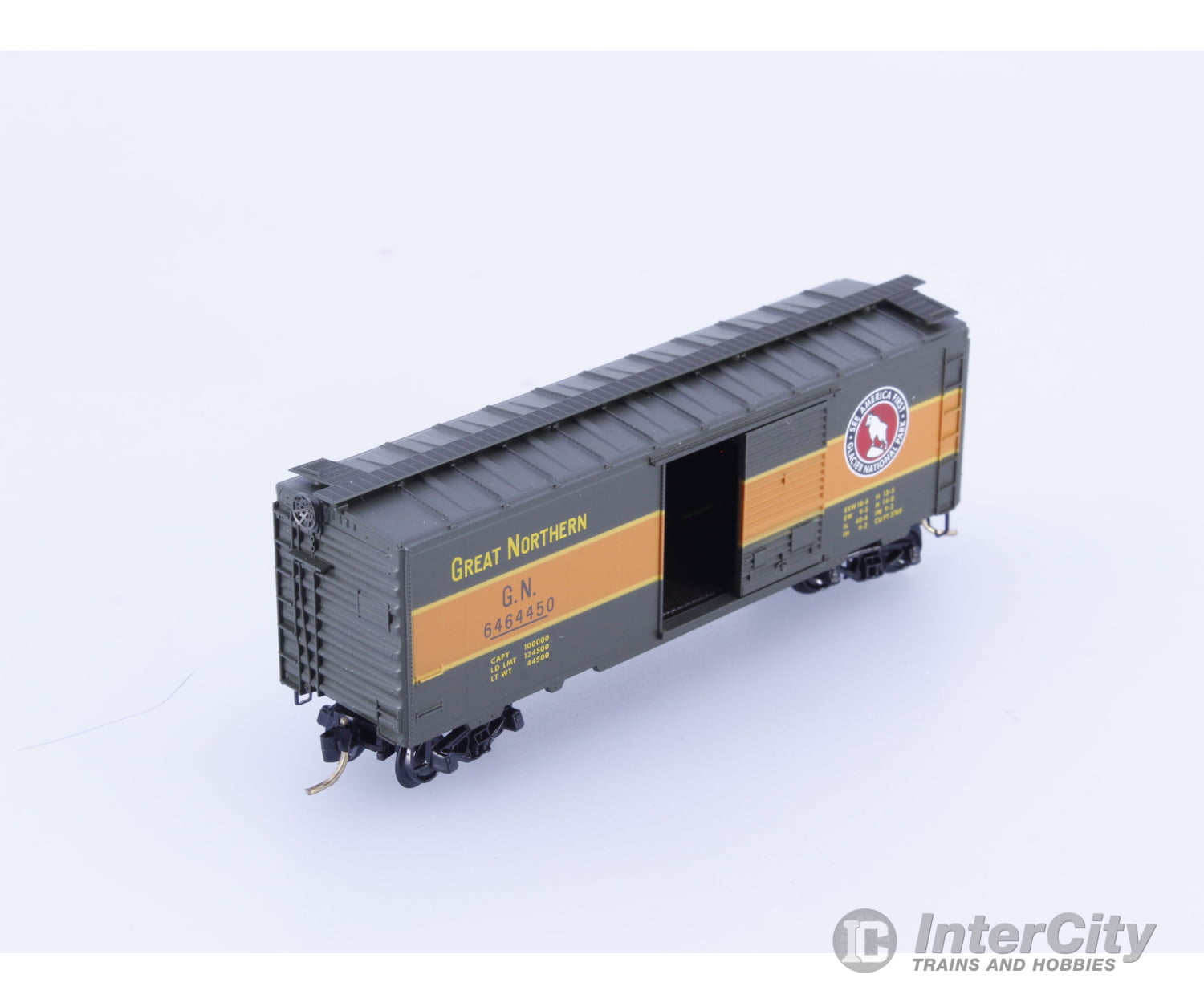 Micro Trains 6464-450 N 40’ Single Door Boxcar 6464 Collectors Series Great Northern (GN) 6464450 Freight Cars