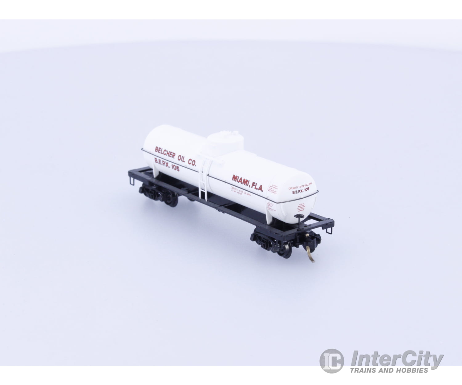 Micro Trains 65420 N Tank Car Single Dome 39’ Belcher Oil BERX 105 Freight Cars