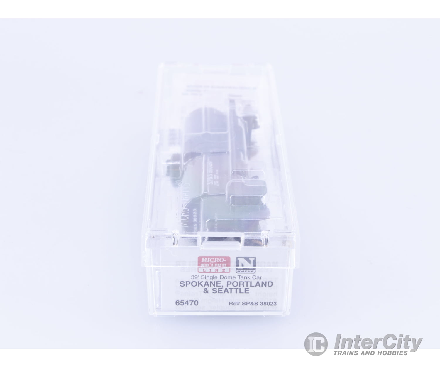 Micro Trains 65470 N 39’ Single Dome Tank Car Spokane Portland and Seattle (SPS) 38023 Freight Cars