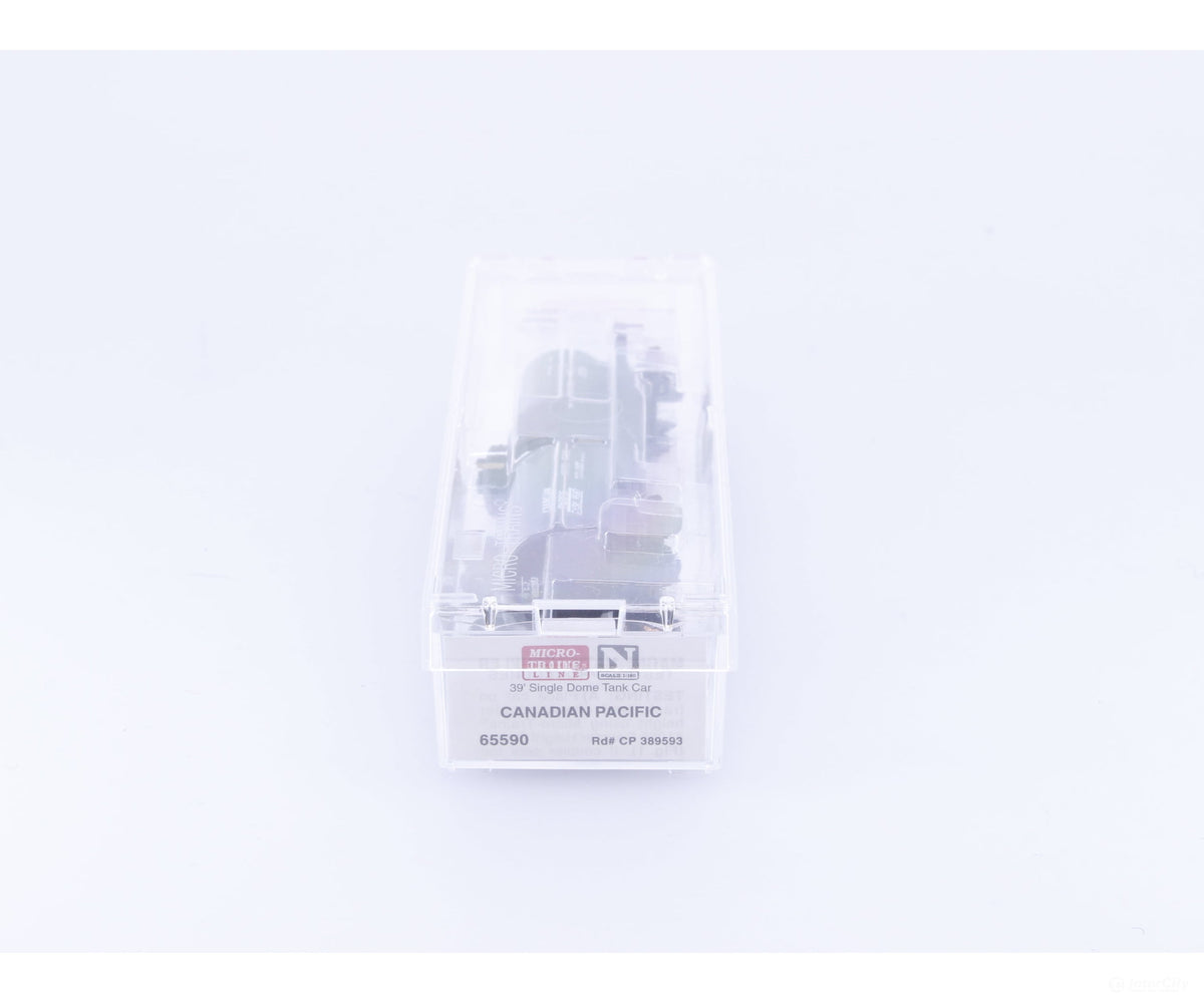 Micro Trains 65590 N 39’ Single Dome Tank Car Canadian Pacific (CP) 389593 (#1) - Freight Cars