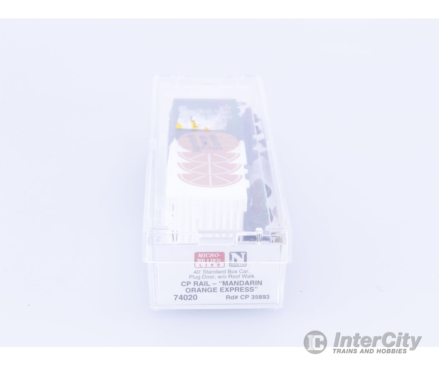 Micro Trains 74020 N 40’ Single Door Boxcar Mandarin Orange Express Canadian Pacific (CP) 35893 Freight Cars